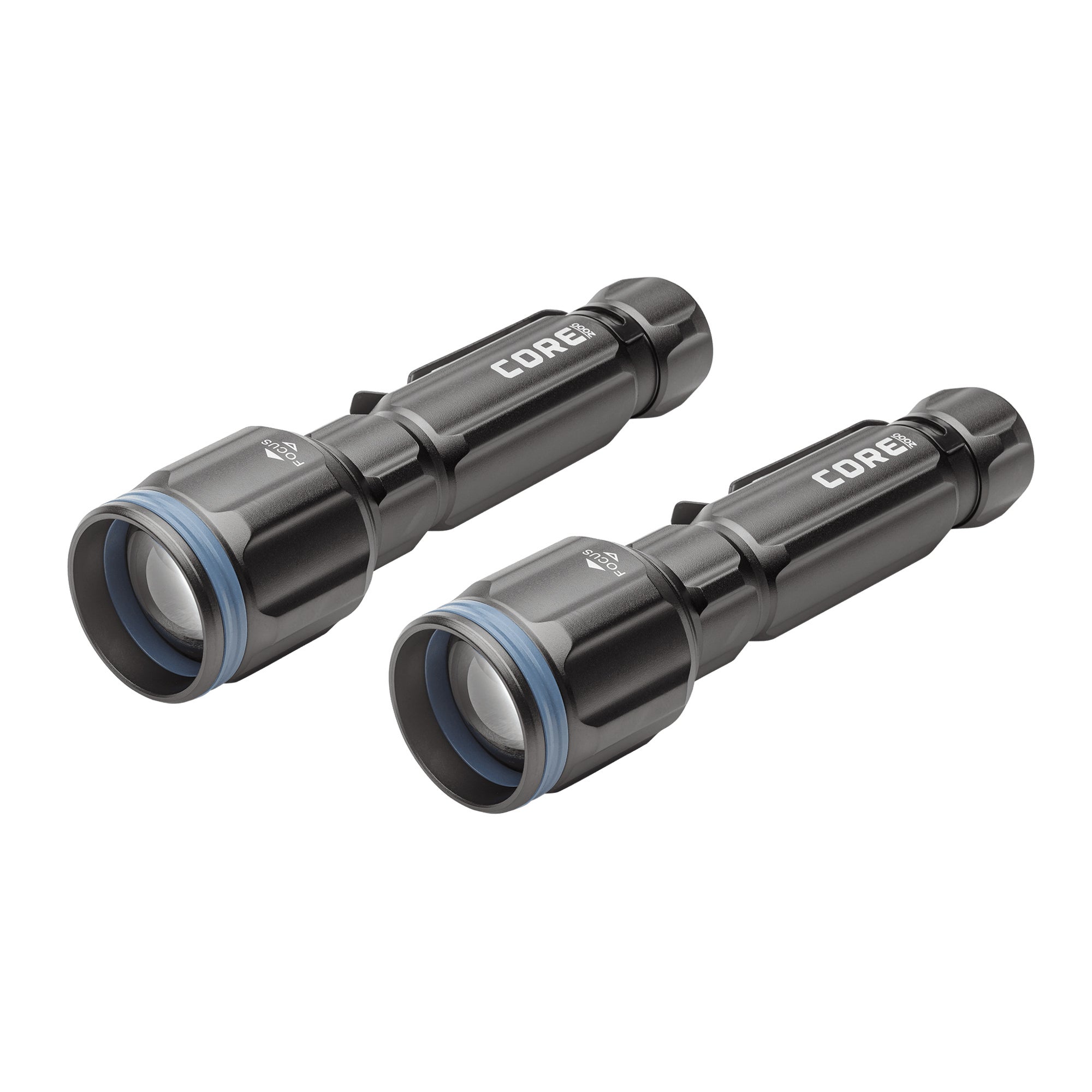 2000 Lumen Rechargeable Flashlight - 2 Pack