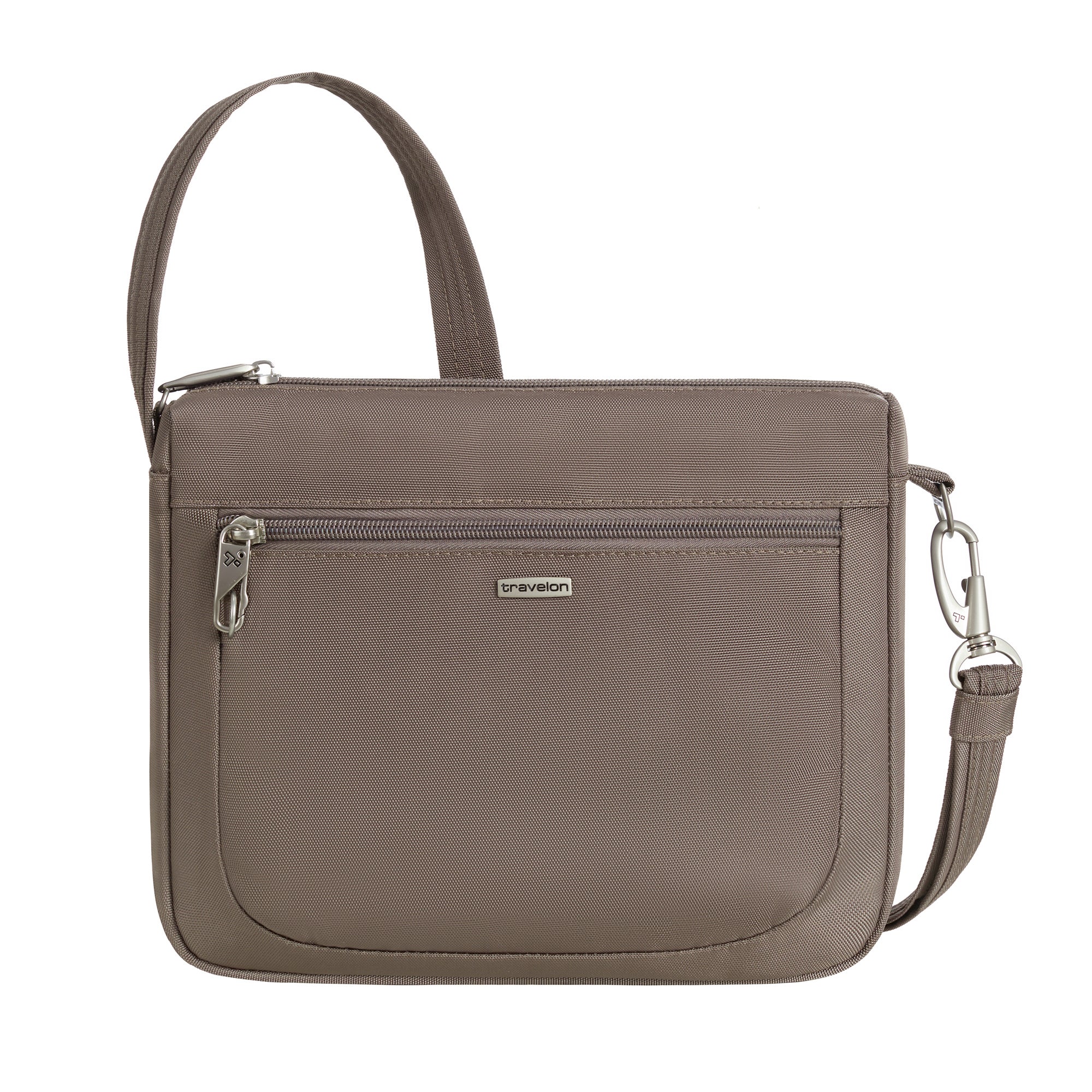 Anti-Theft Classic Small E/W Crossbody Hazelnut