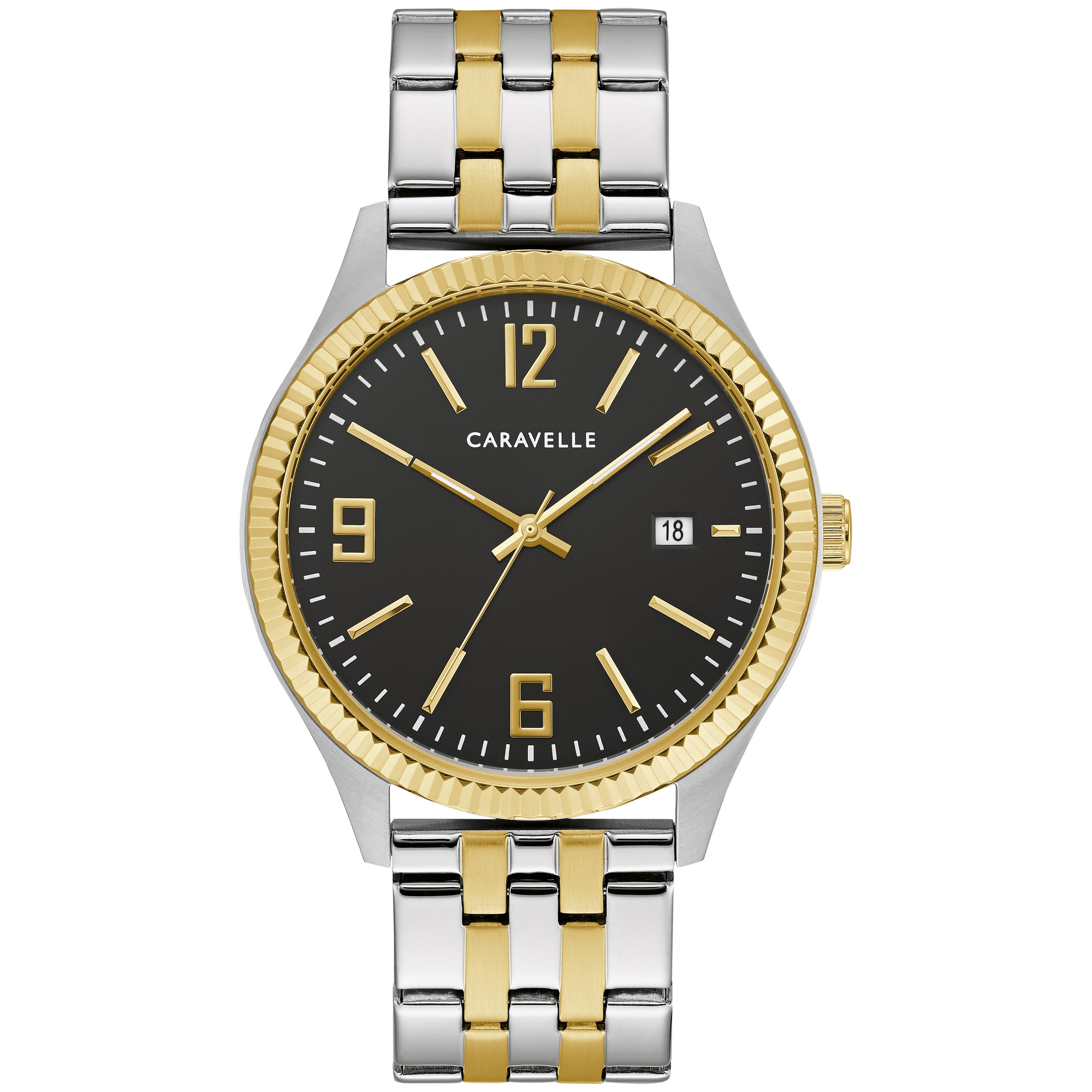 Men's Dress Two-Tone Stainless Steel Watch Box Set w/ Bracelet