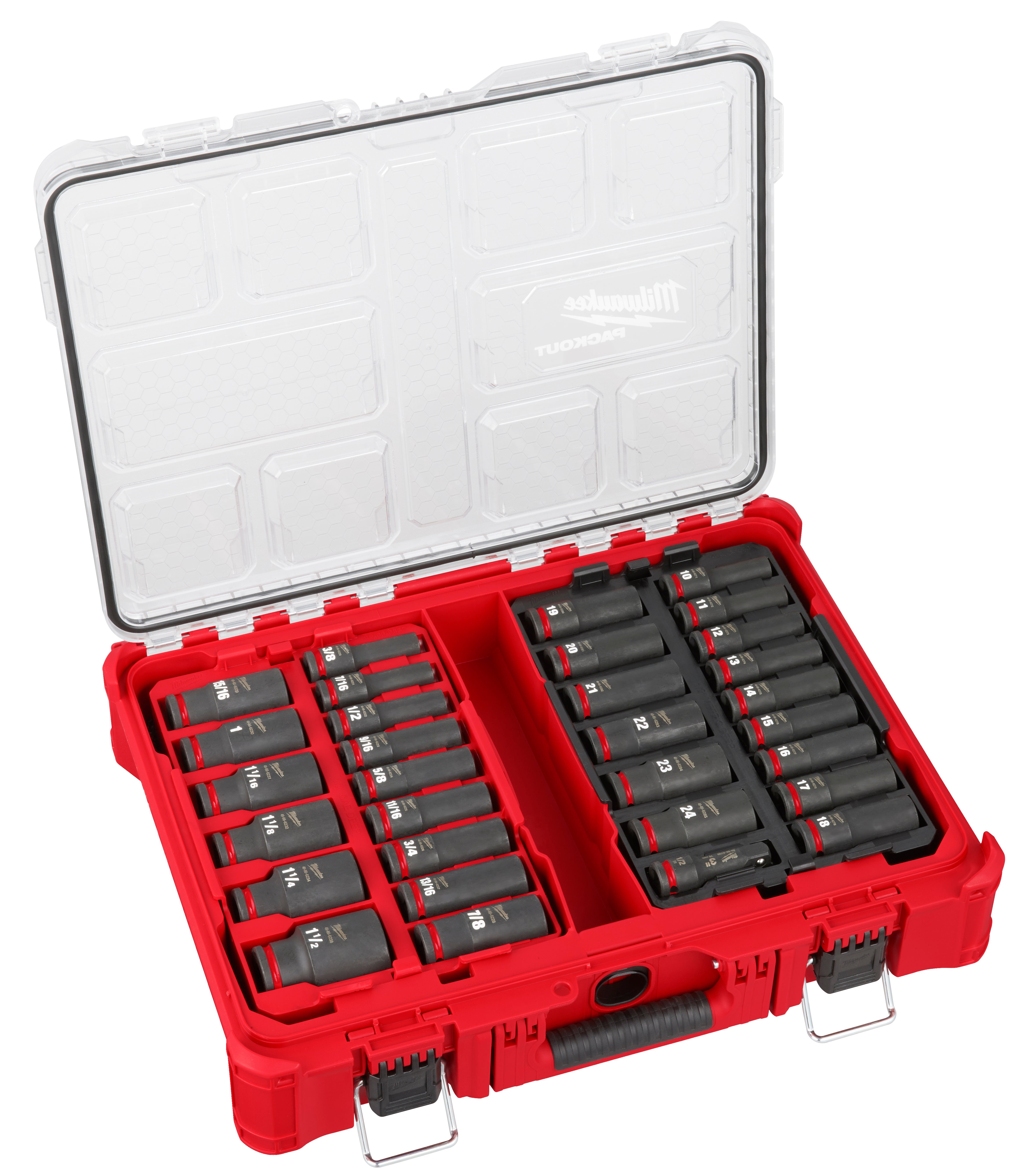 SHOCKWAVE Impact Duty Socket 1/2" Drive 31pc PACKOUT Set