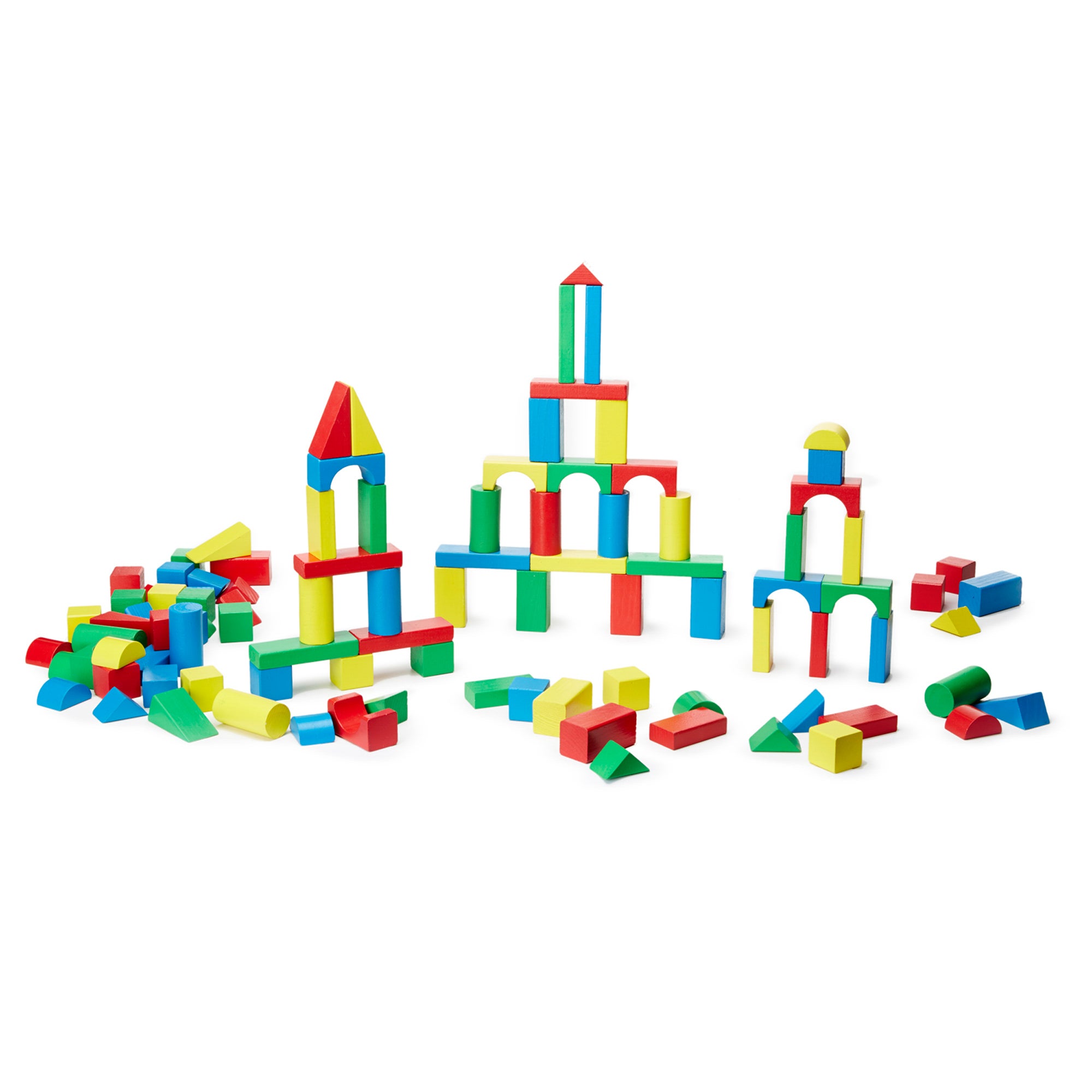 100 Wood Blocks Set Ages 2-5 Years