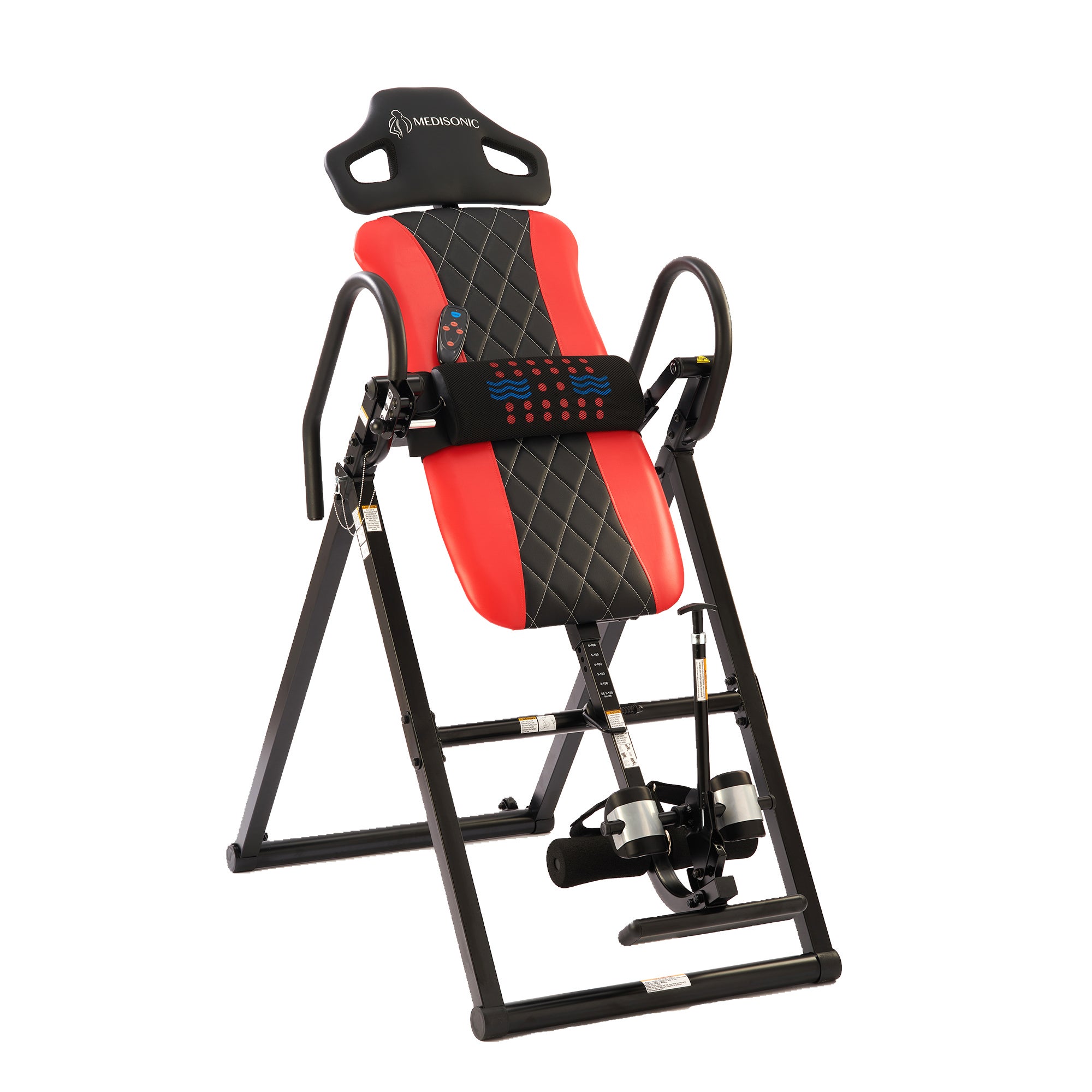 Heavy Duty Heat and Massage Inversion Table w/ Vibration & Adjustable Headrest