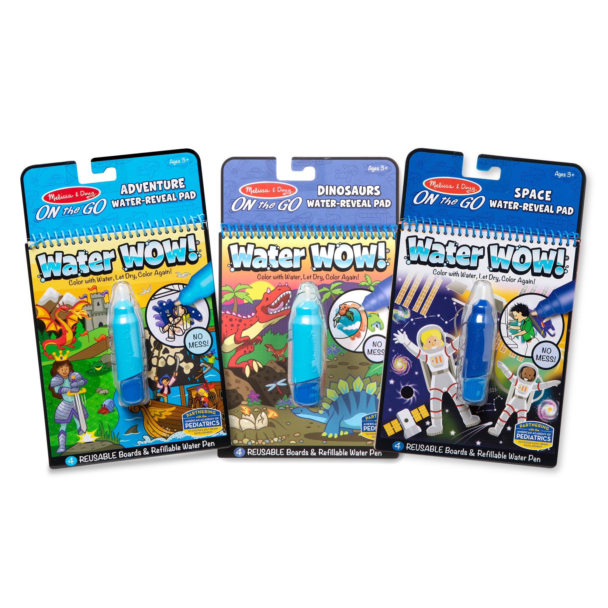 Water WOW! 3-Pack Set: Dinosaur Adventure Space Ages 3+ Years