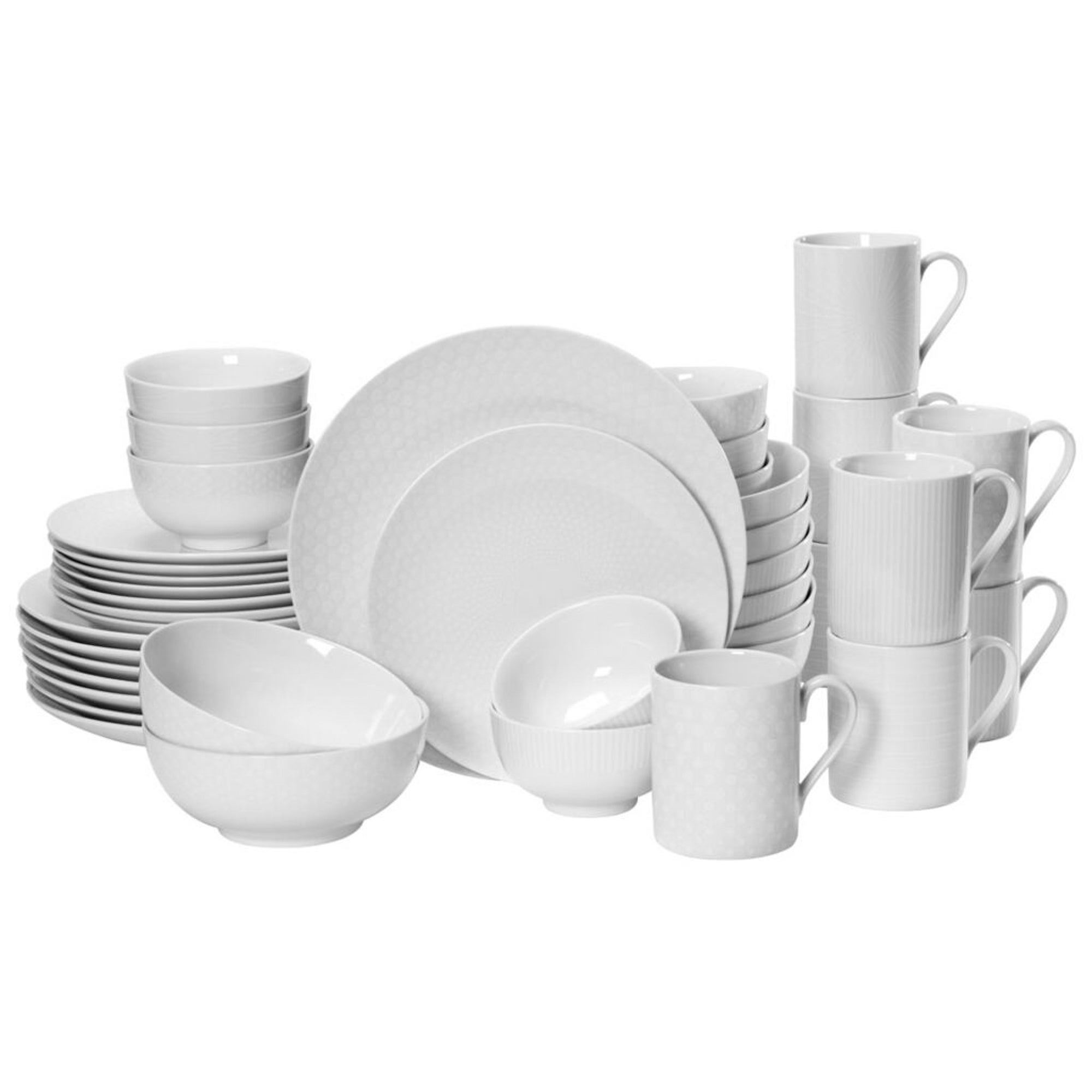 Cheers White 40pc Dinnerware Set