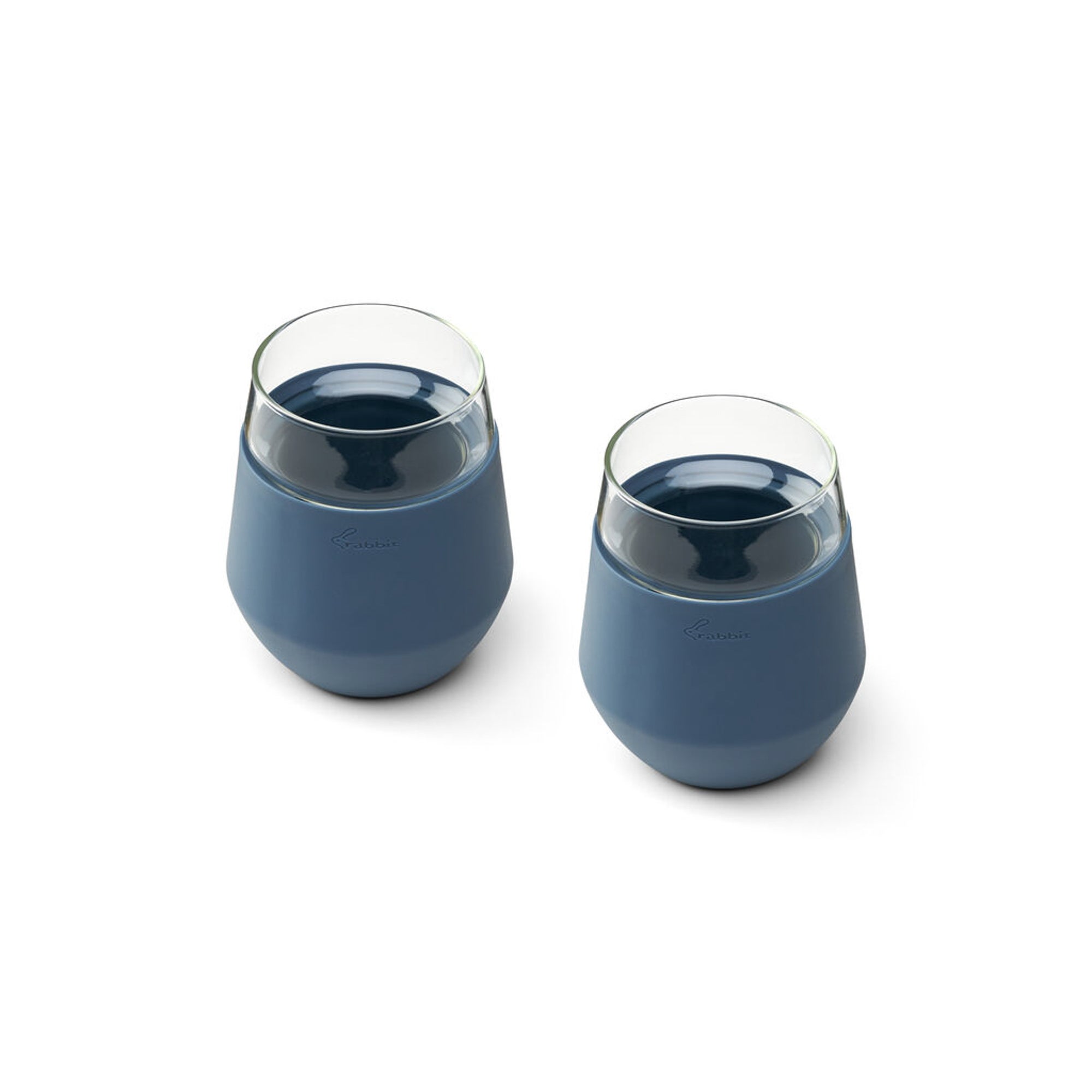 2pc Freezable Wine Glass Set Slate