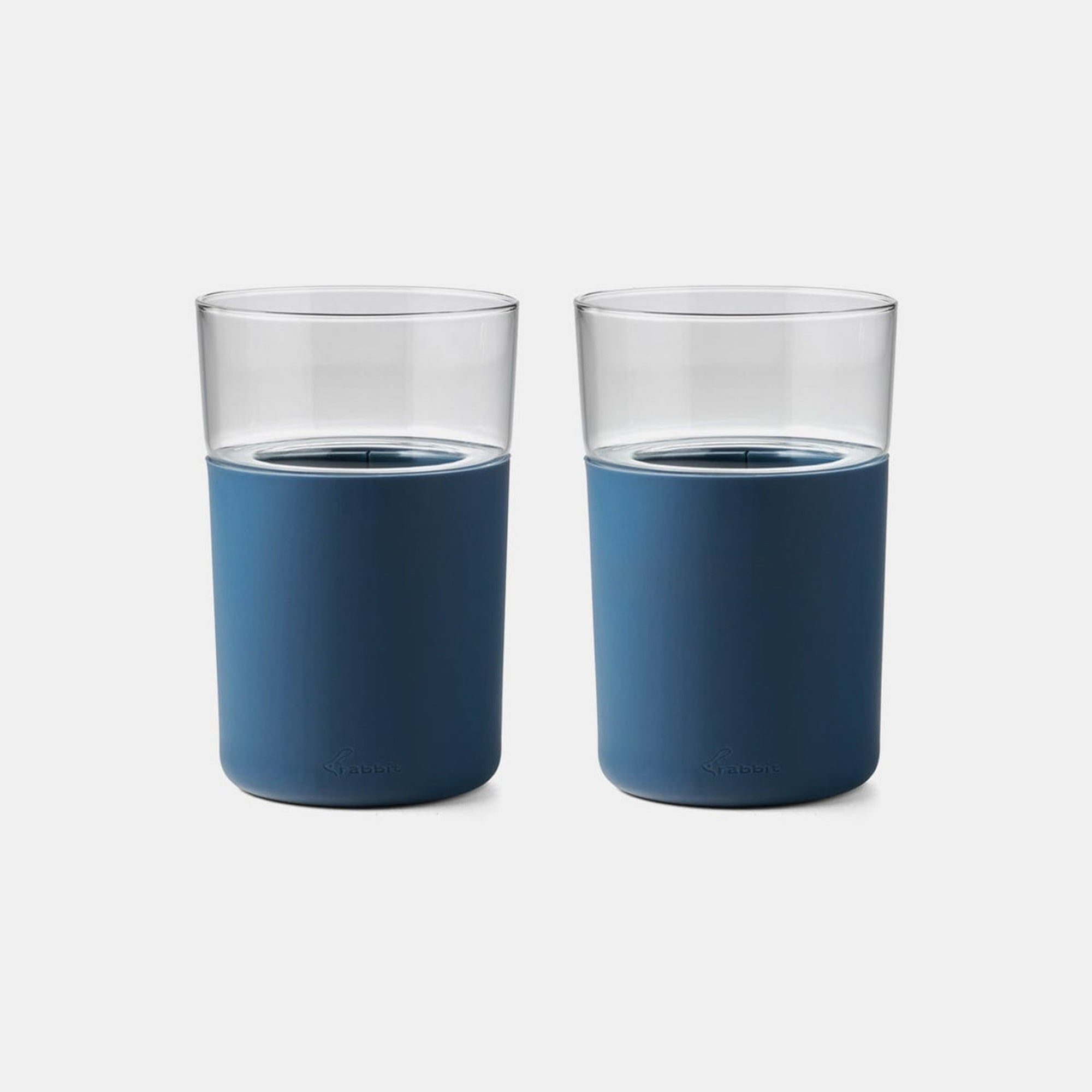 2pc Freezable Beer Glass Set Slate