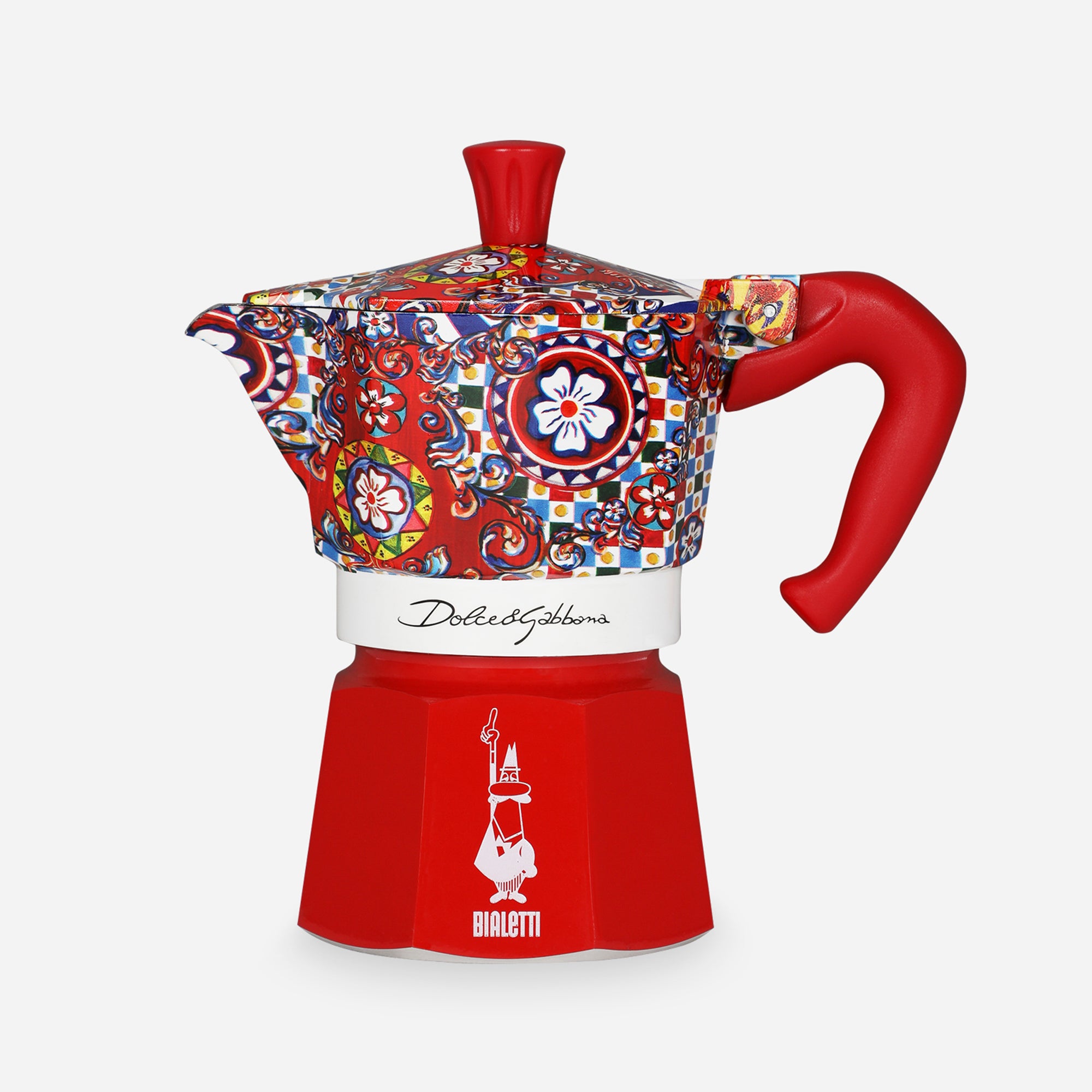 Moka Dolce & Gabbana 3 Cup Stovetop Espresso Maker Carretto Siciliano