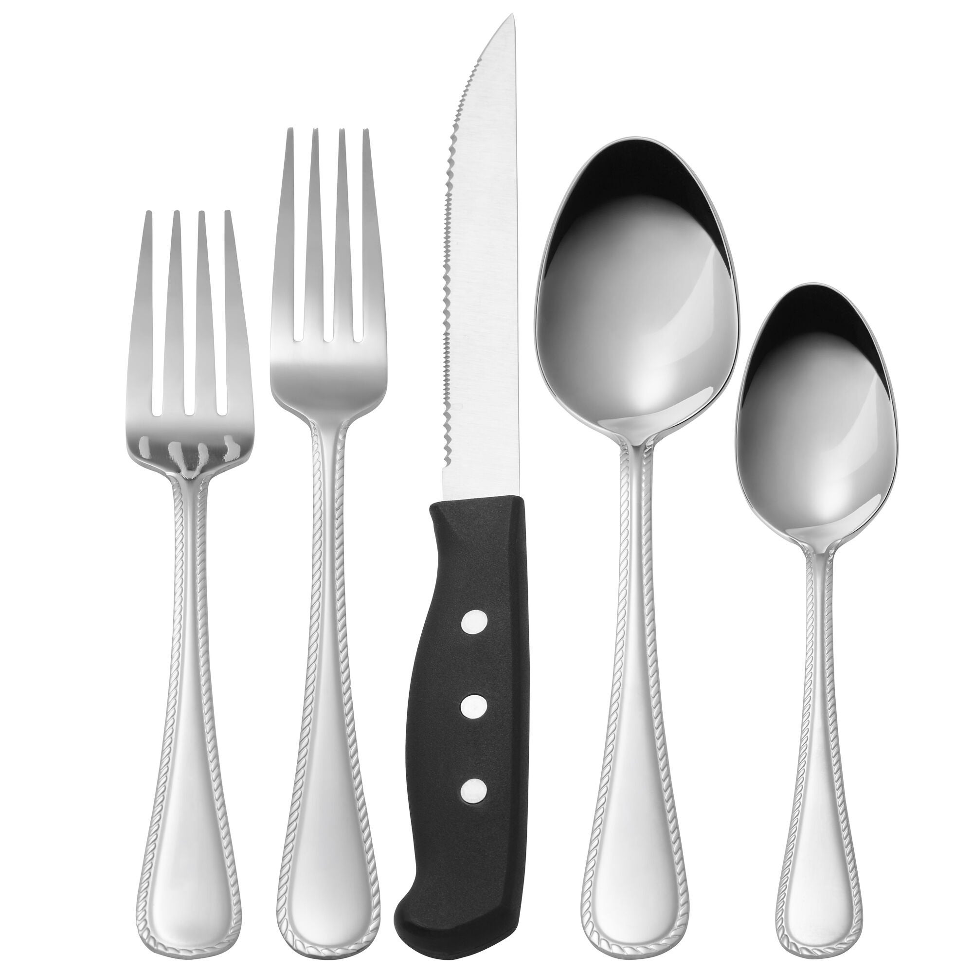 20pc Adventure Flatware Set w/ Steak Knives
