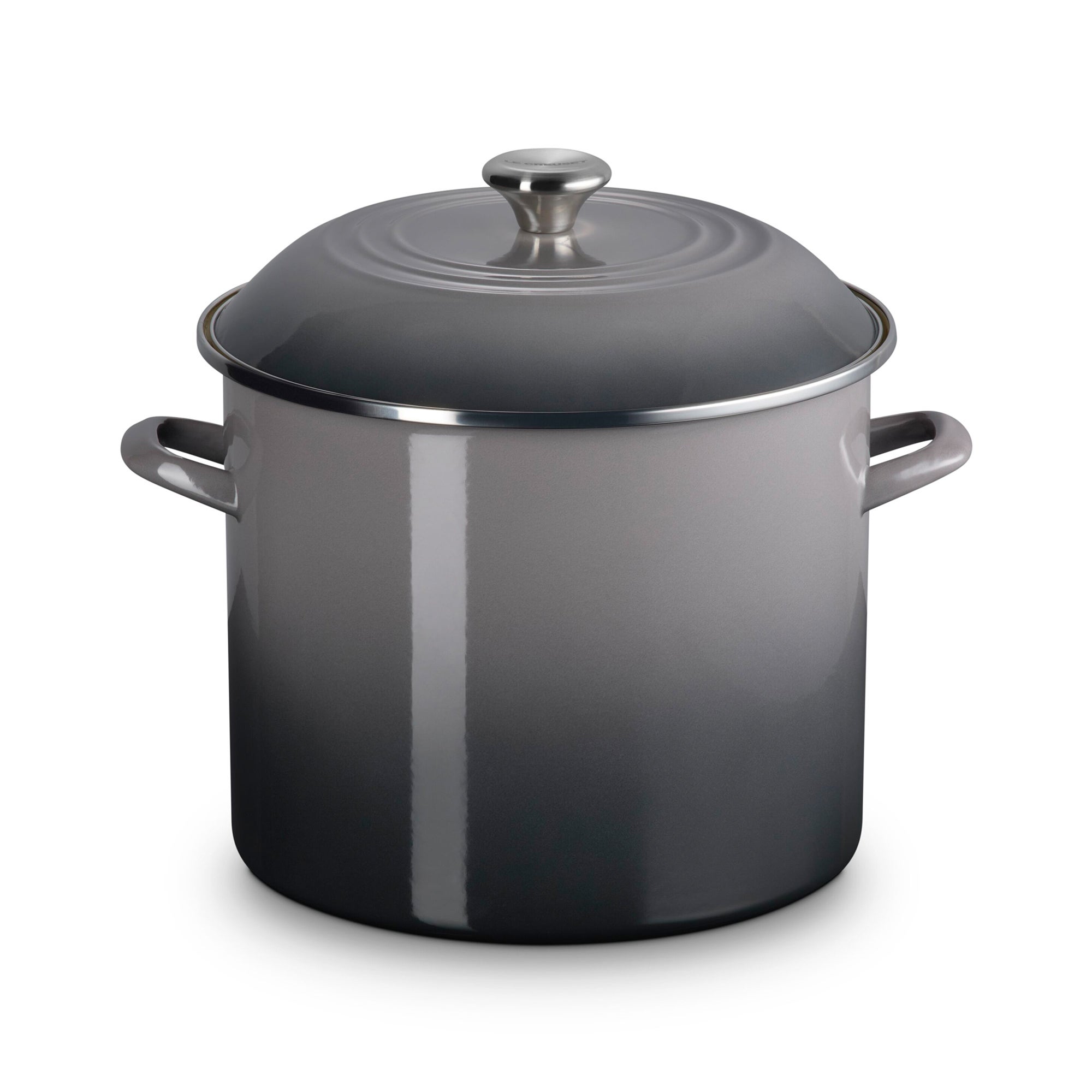 16qt Enamel on Steel Covered Stockpot Oyster