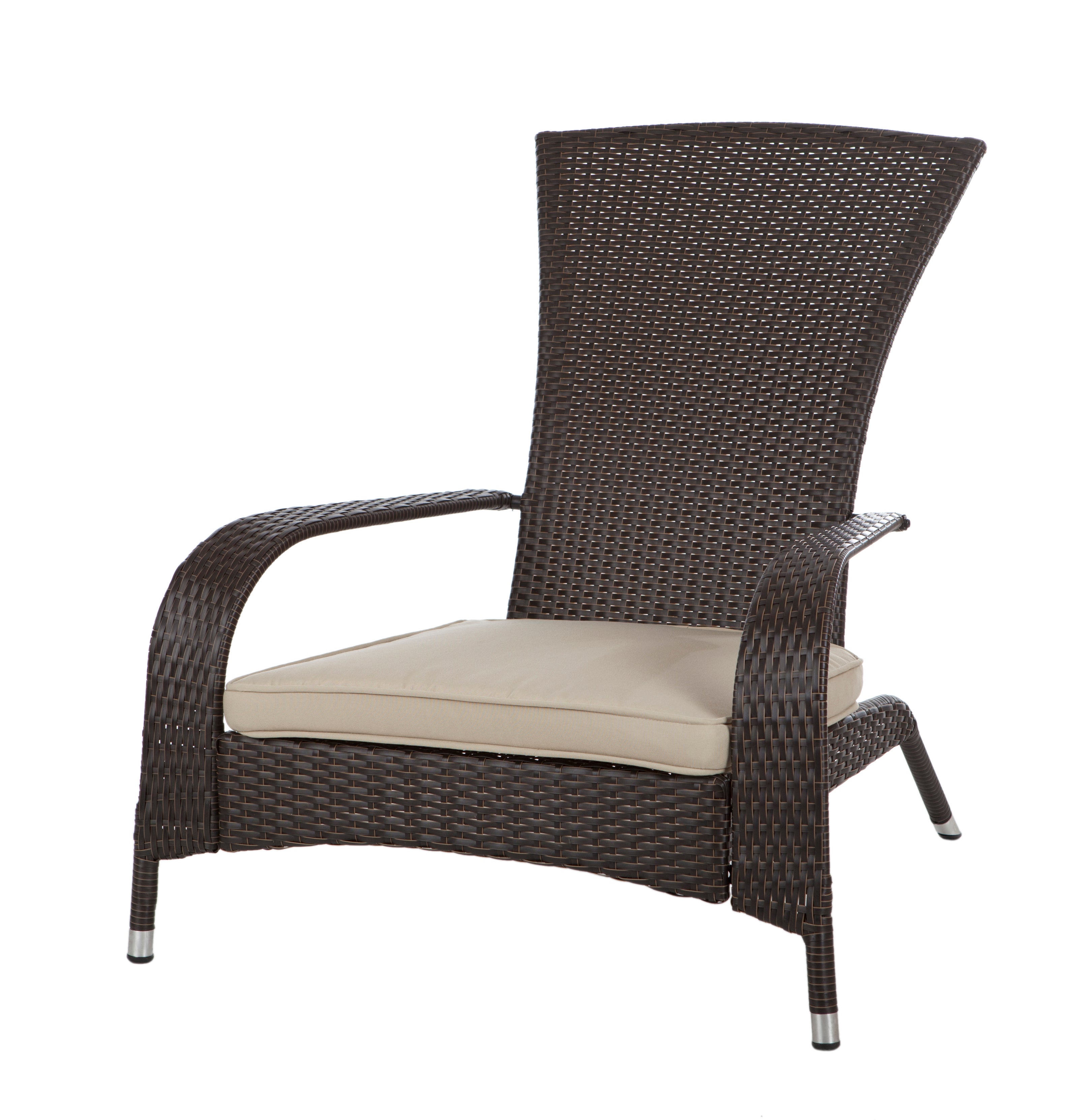Coconino Wicker Adirondack Chair Mocha