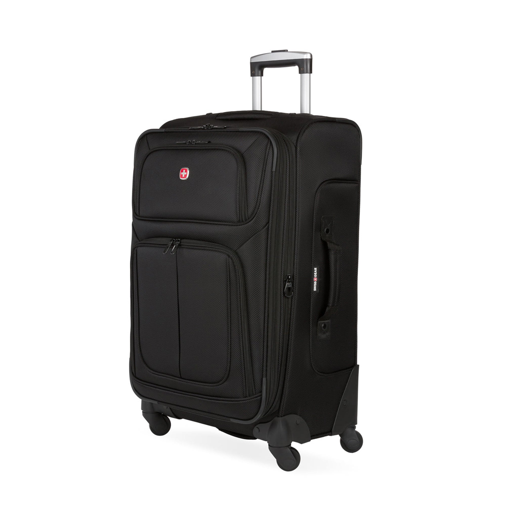 The Sion Medium Softside Checked Spinner Black