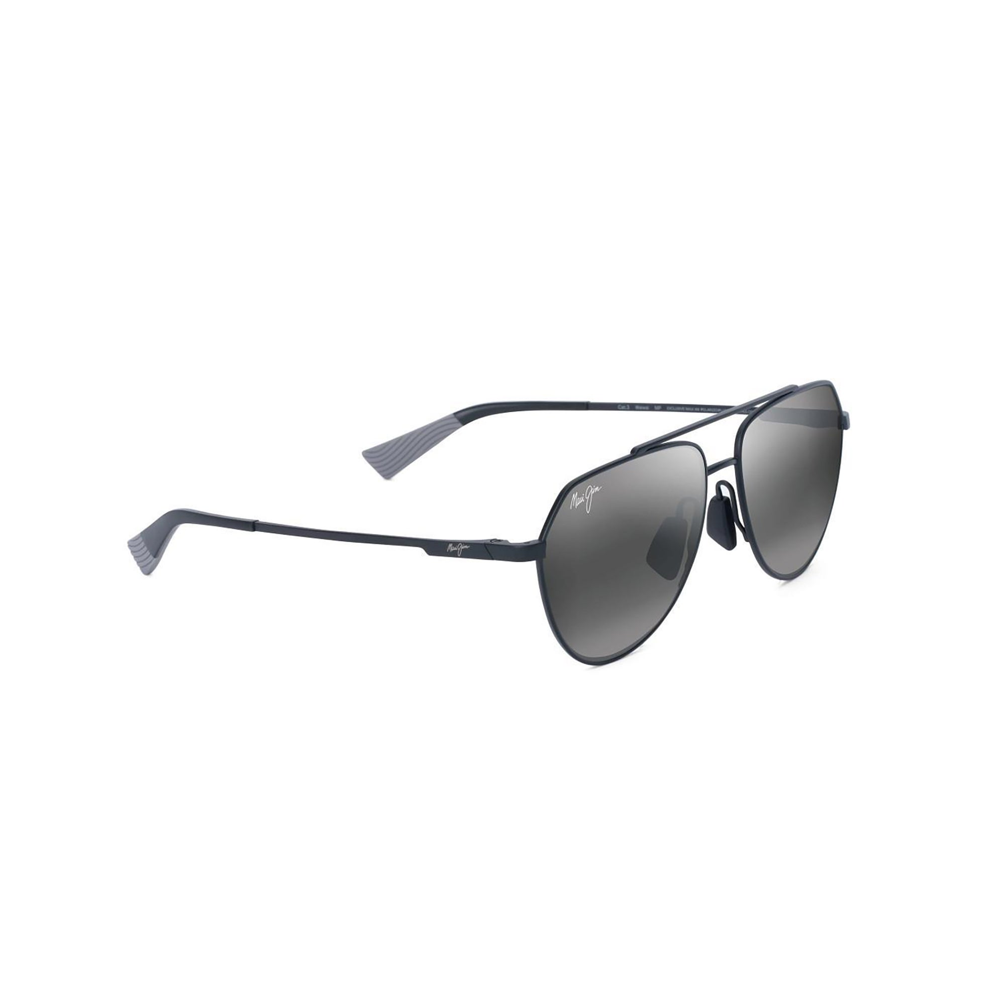 Waiwai Polarized Sunglasses Matte Black Frame Neutral Gray Lens