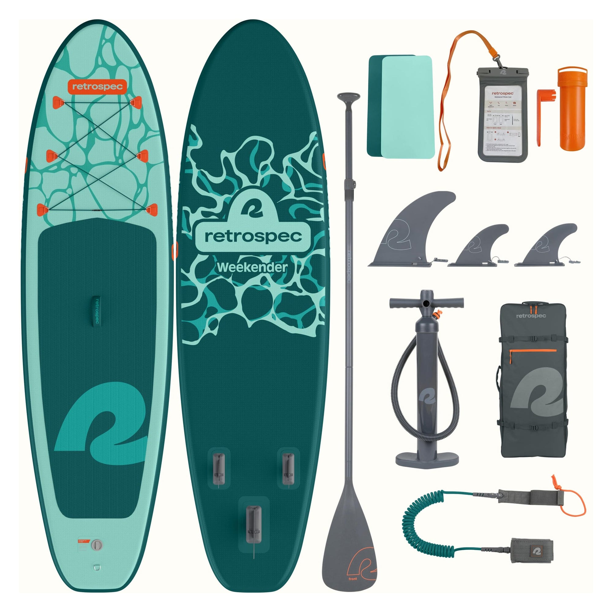 Weekender (2.2) Inflatable Stand Up Paddle Board - 10ft 6in Seafoam Ripple