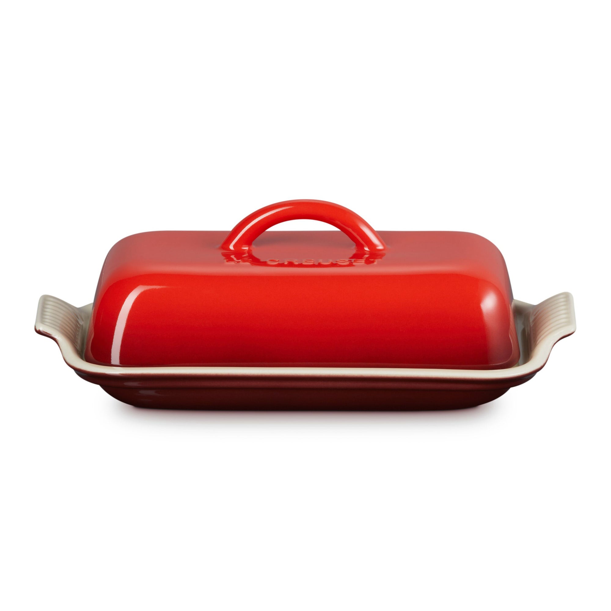 Heritage Butter Dish Cerise