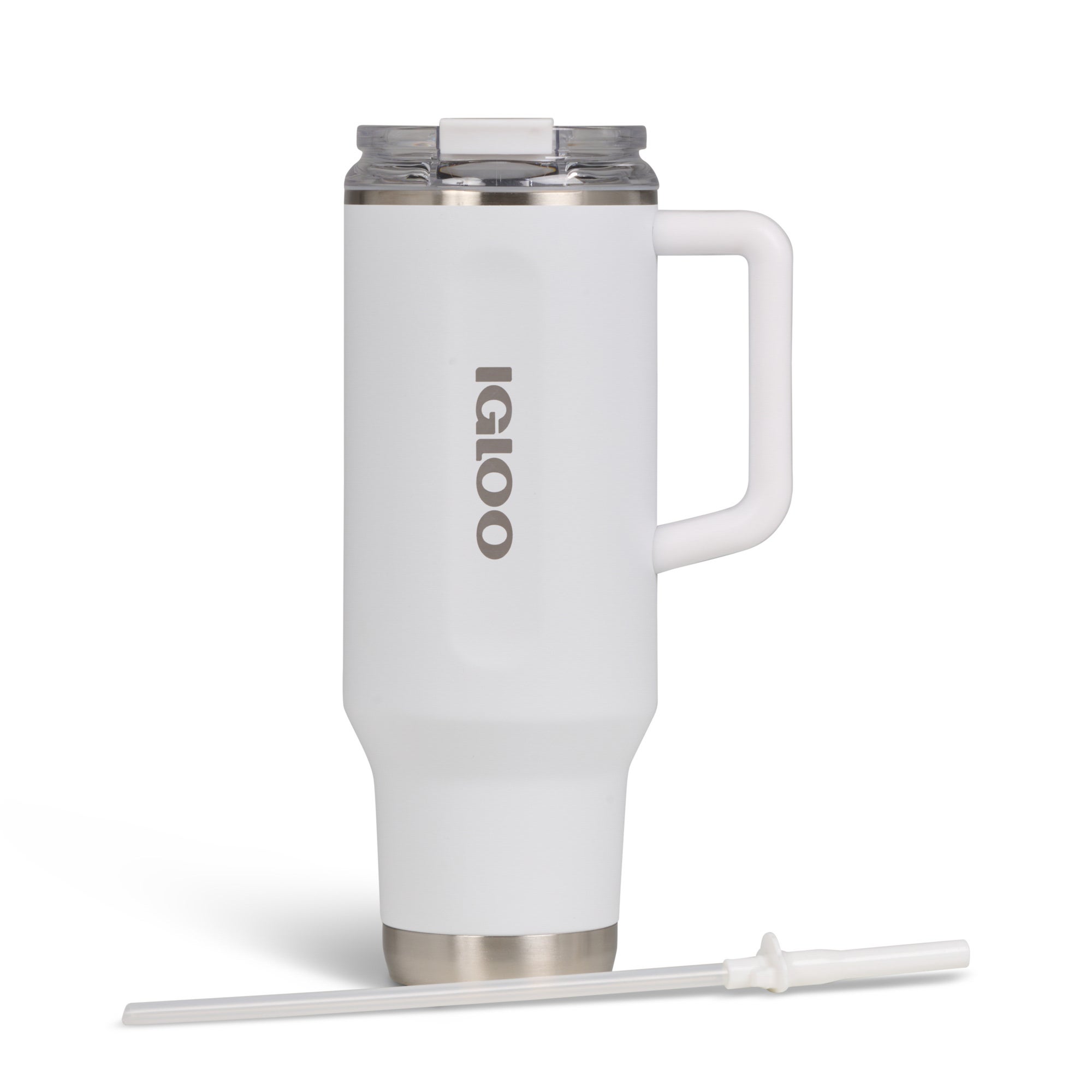 40oz Stainless Steel Travel Mug White