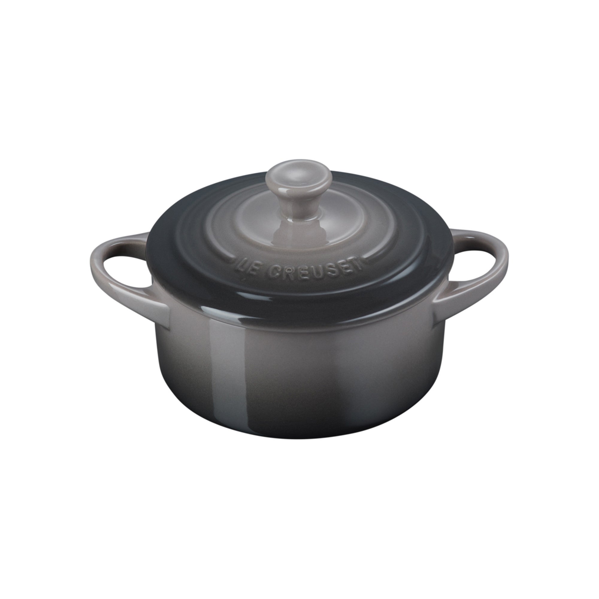 14oz Stoneware Round Mini Cocotte Oyster