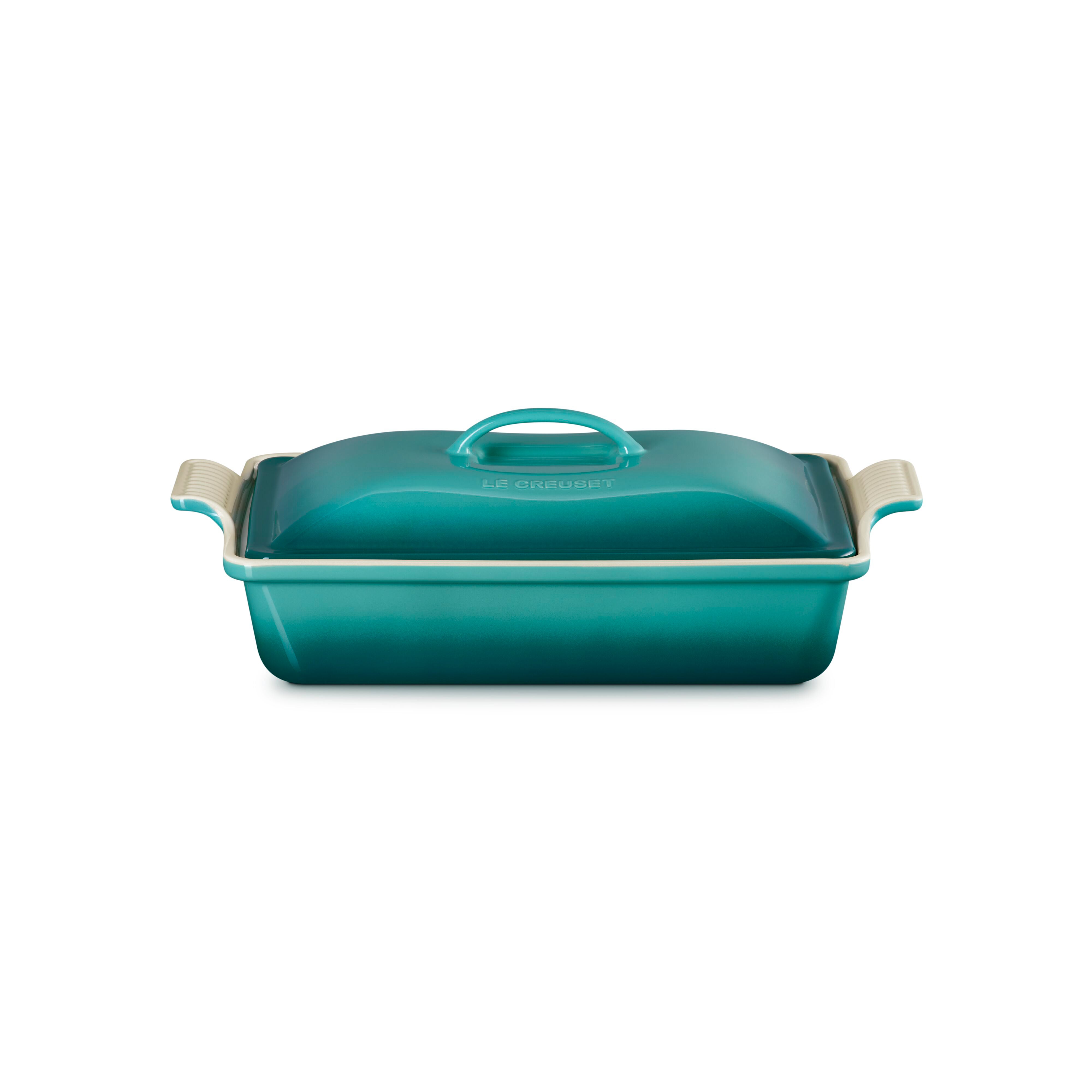 4qt Heritage Stoneware Covered Rectangular Casserole Riviera