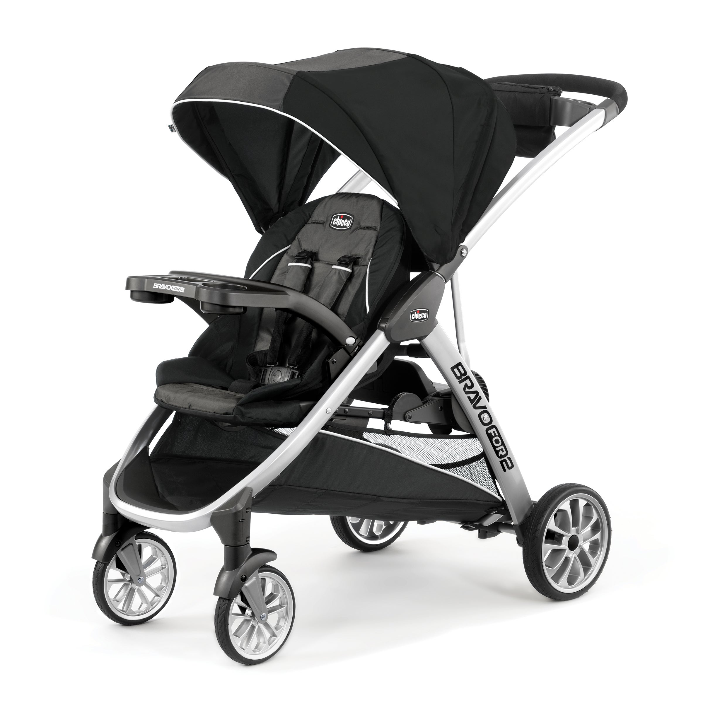 BravoFor2 Standing/Sitting Double Stroller Iron