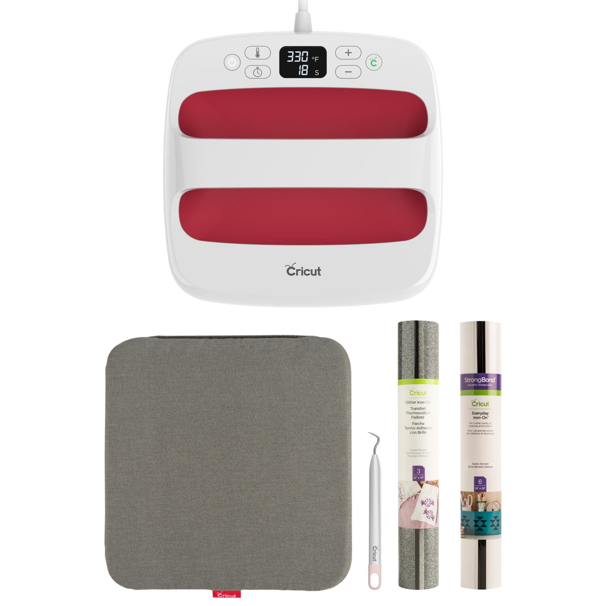 EasyPress2 + Iron-on Starter Kit Raspberry