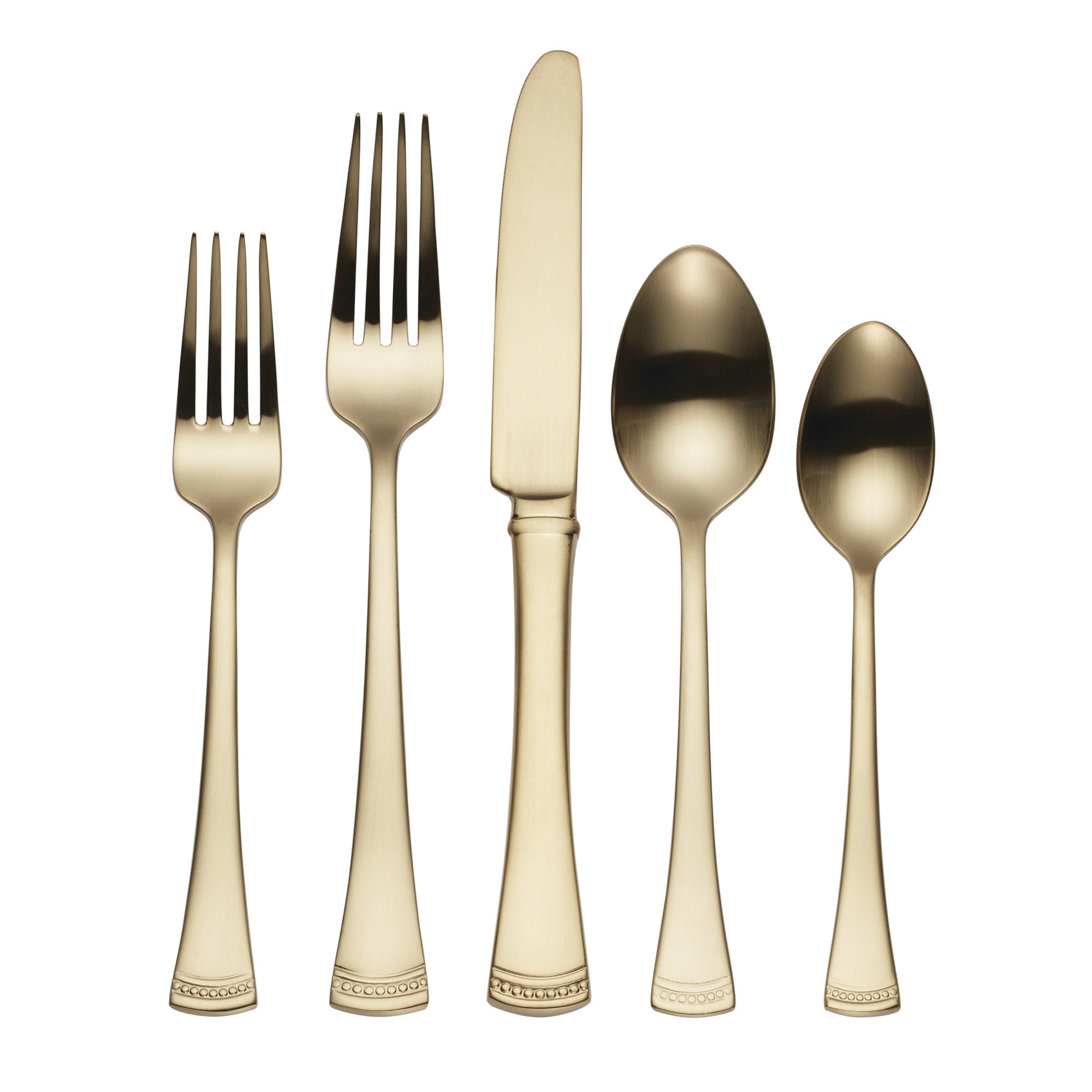 Portola Gold Satin 20pc Flatware Set