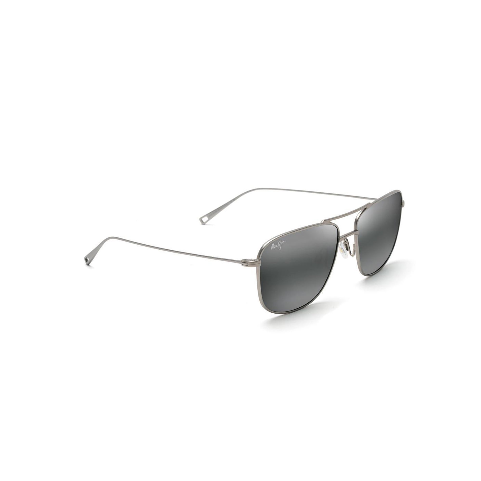Mikioi Polarized Sunglasses Matte Titanium Frame Neutral Gray Lens