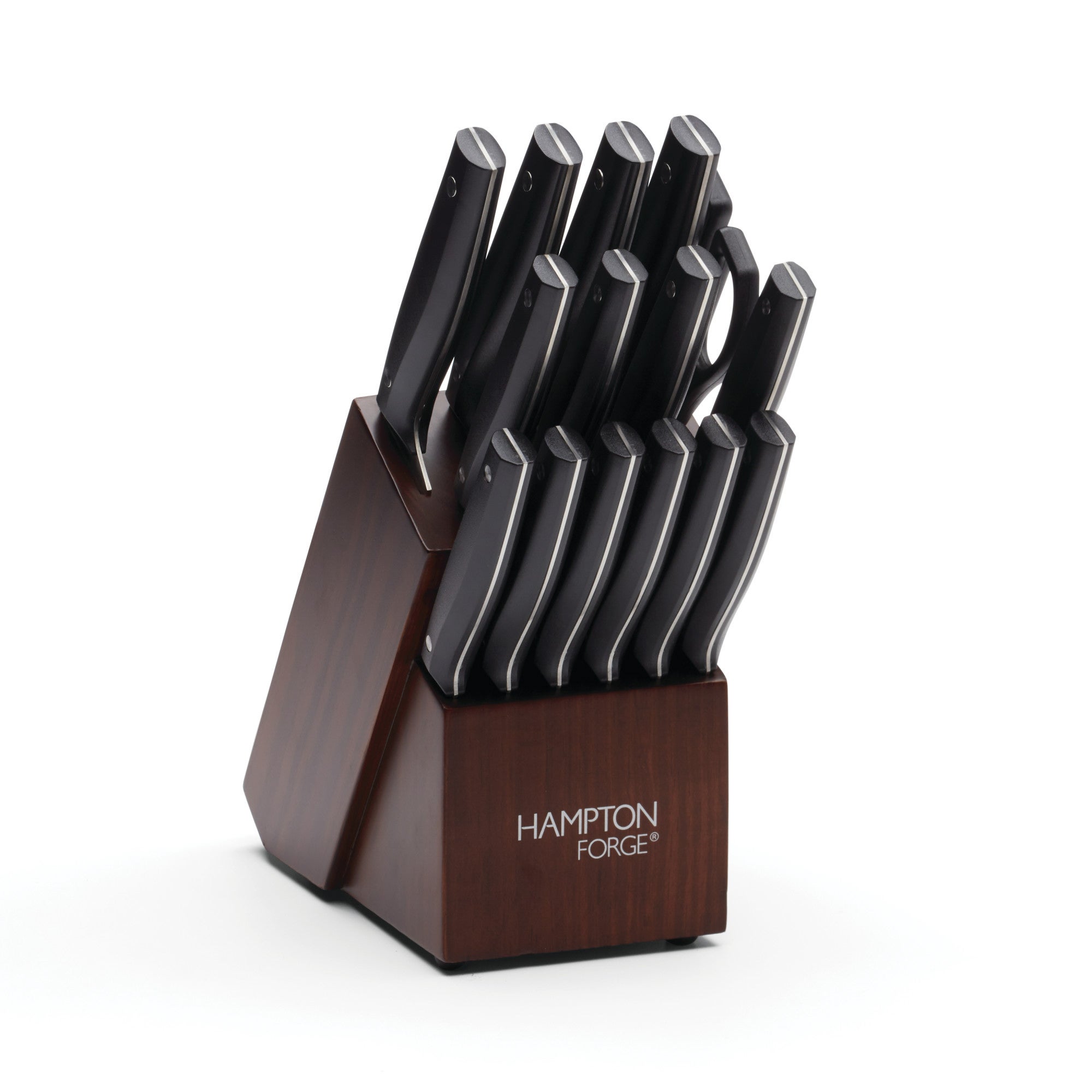 Jasper 16pc Knife Block Set Black