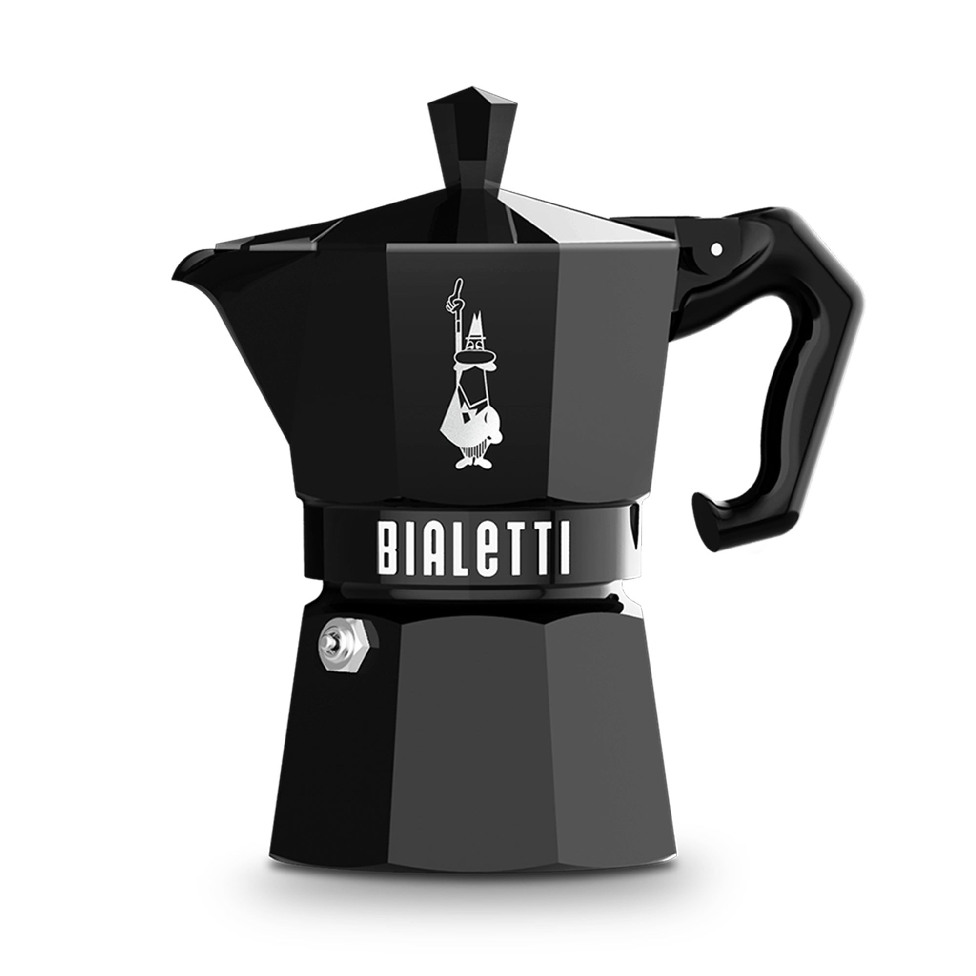 Moka Express Exclusive 3 Cup Stovetop Espresso Maker Black