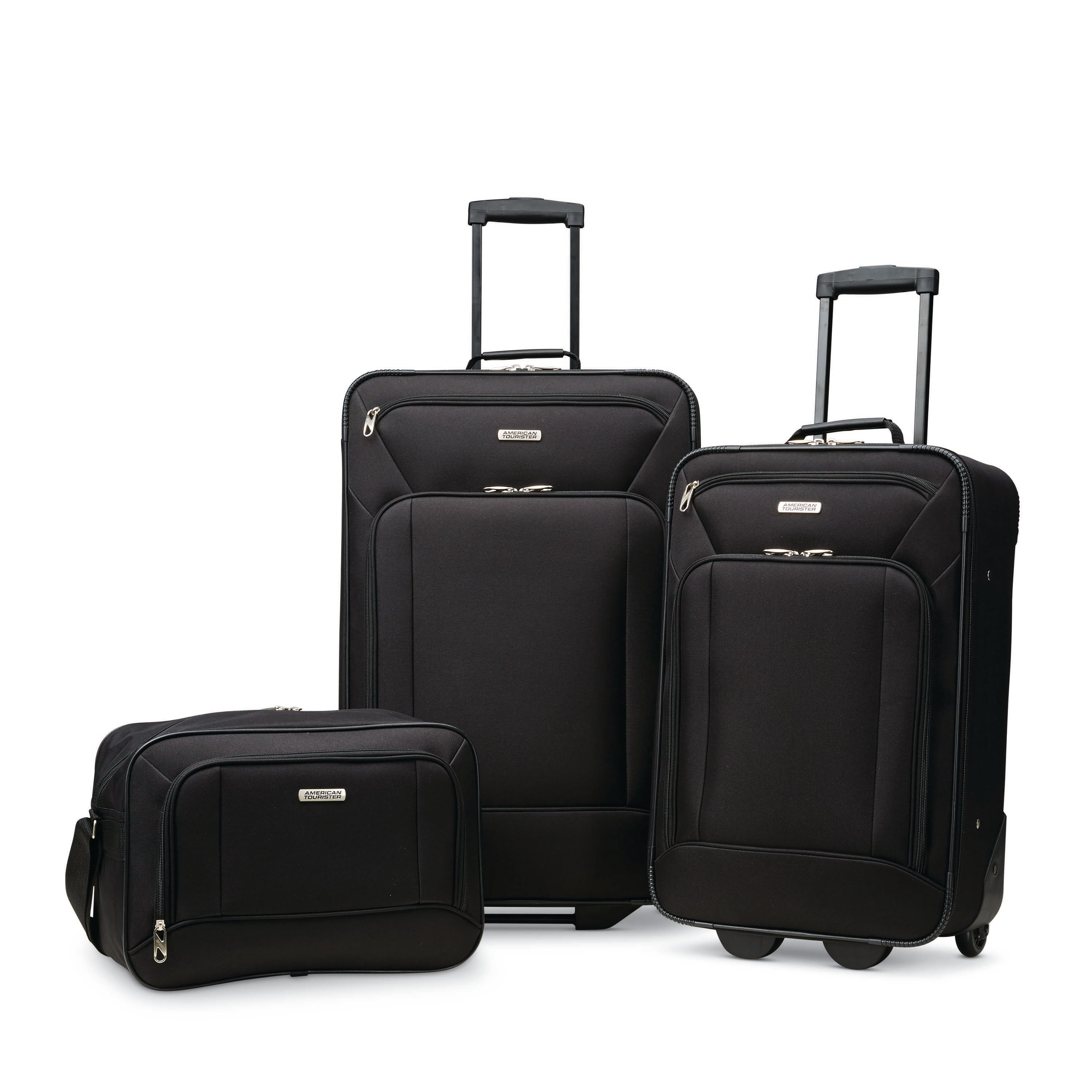 3pc Fieldbrook XLT Nested Luggage Set Black