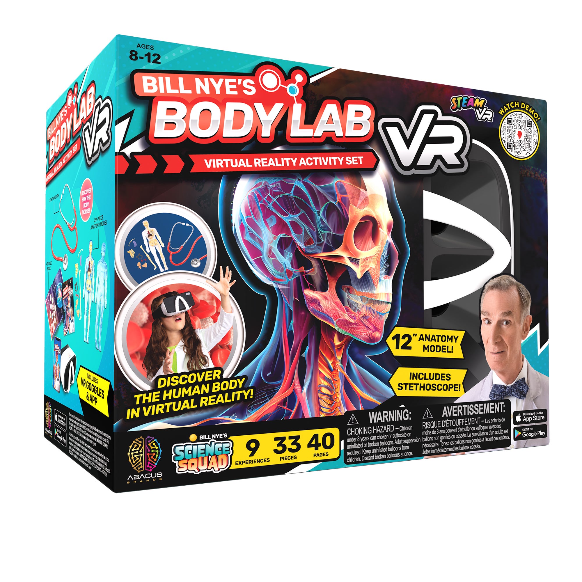 Bill Nye Virtual Reality Body Lab Science Kit