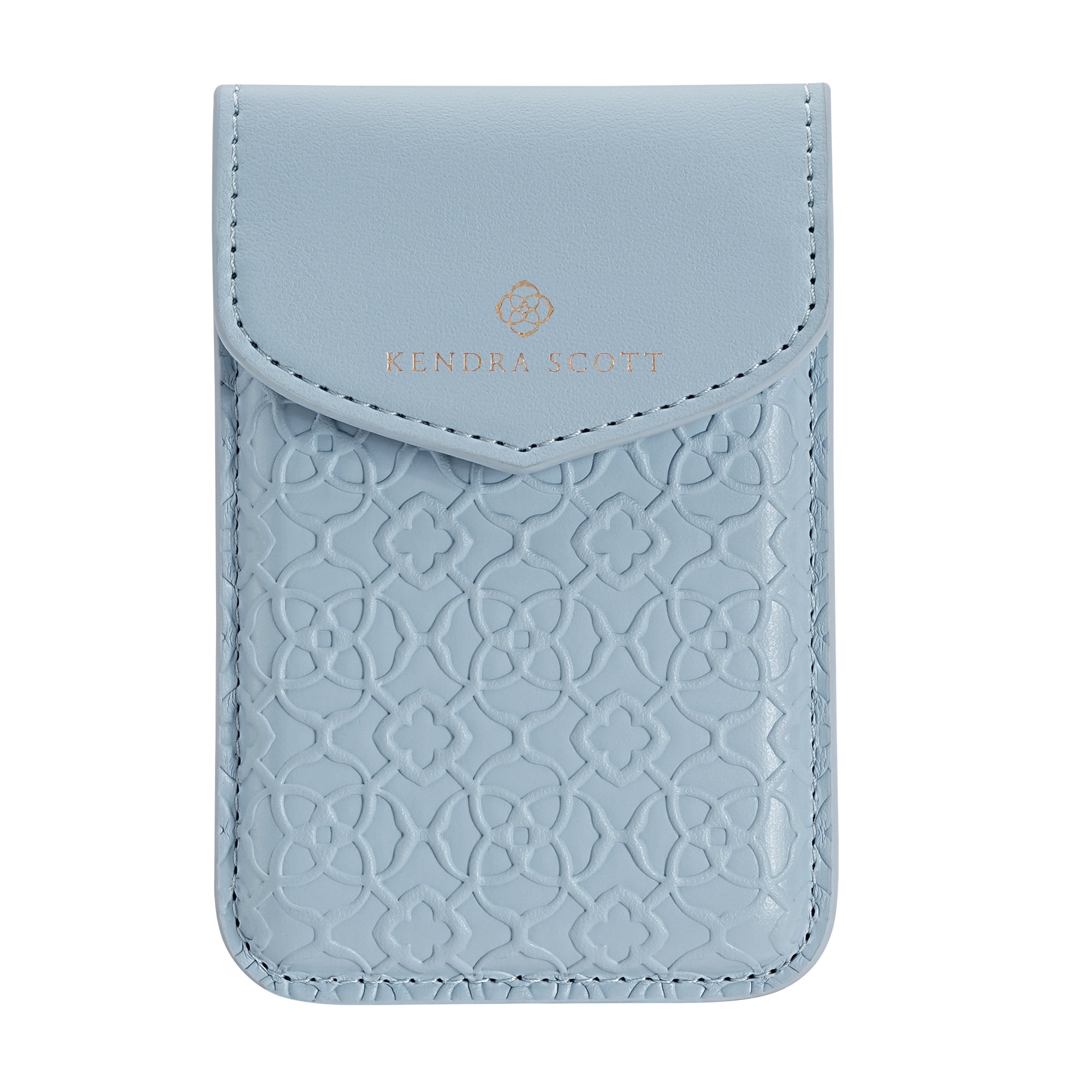 Kendra Scott MagSafe Snap Wallet Blue Filigree