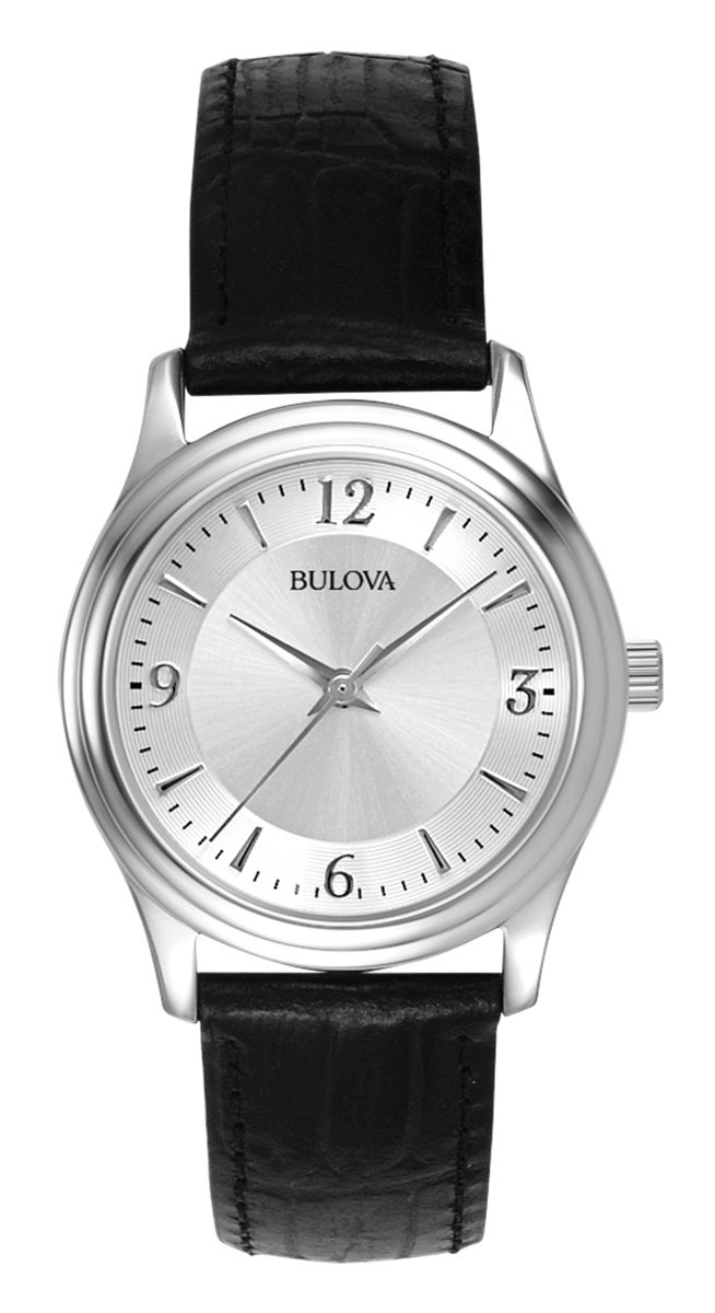 Ladies Corporate Collection Black Leather Strap Watch