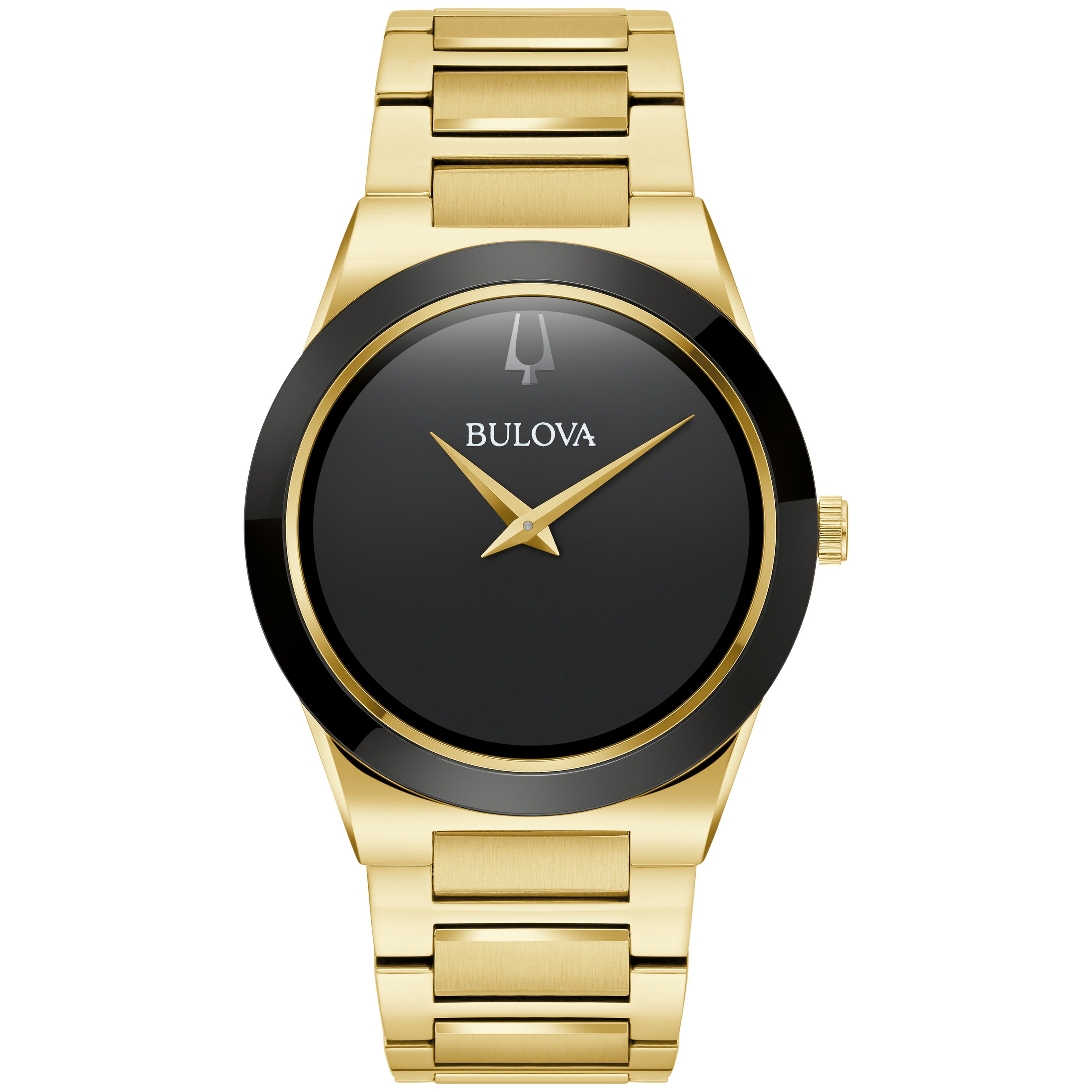 Men's Millennia Gold-Tone Stainless Steel Watch, Black Dial