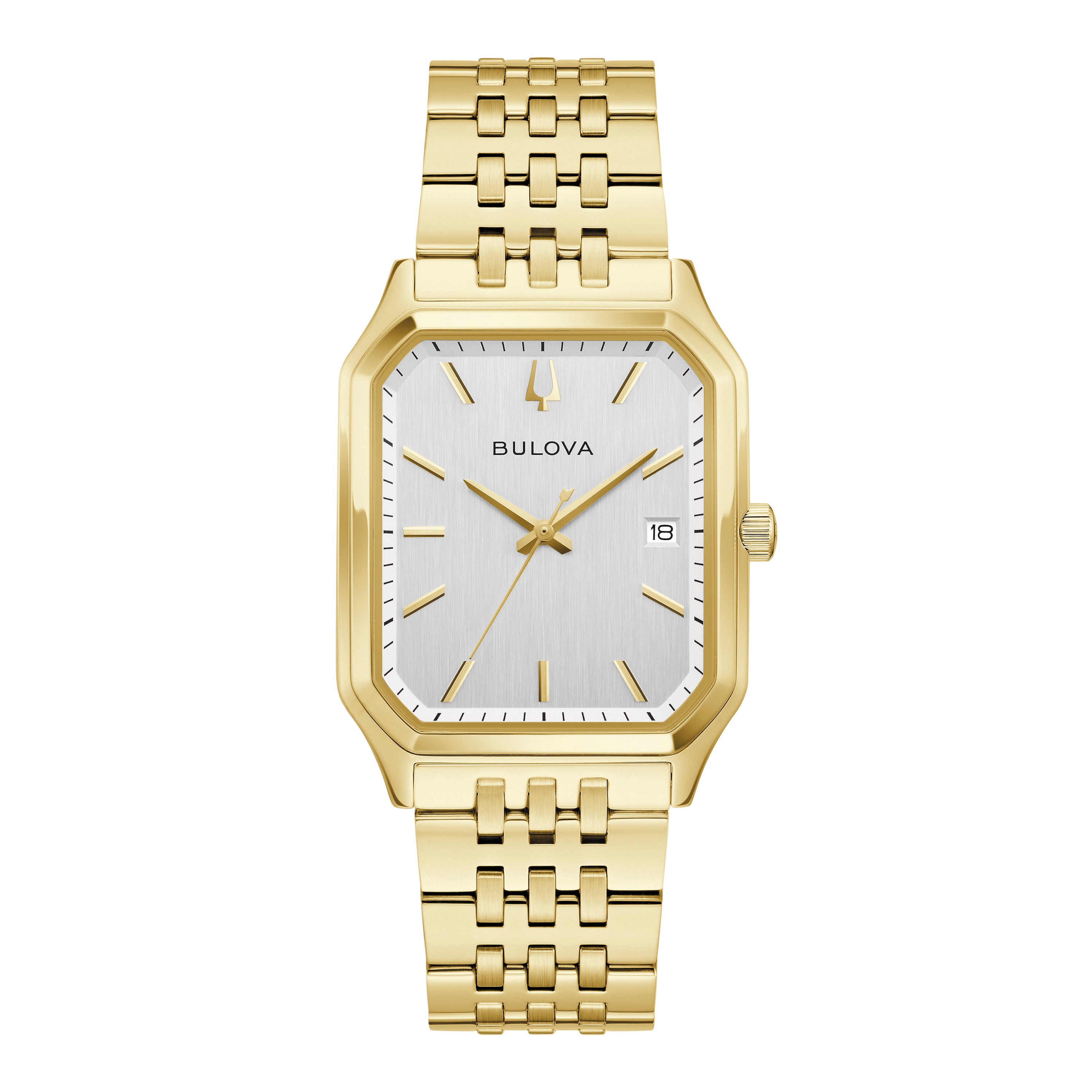 Mens Tony Bennett We Are All Here Gold-Tone SS Watch Silver Dial