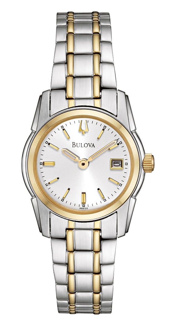 Ladies' Classic Two-Tone Stainless Steel Watch, Silver Dial