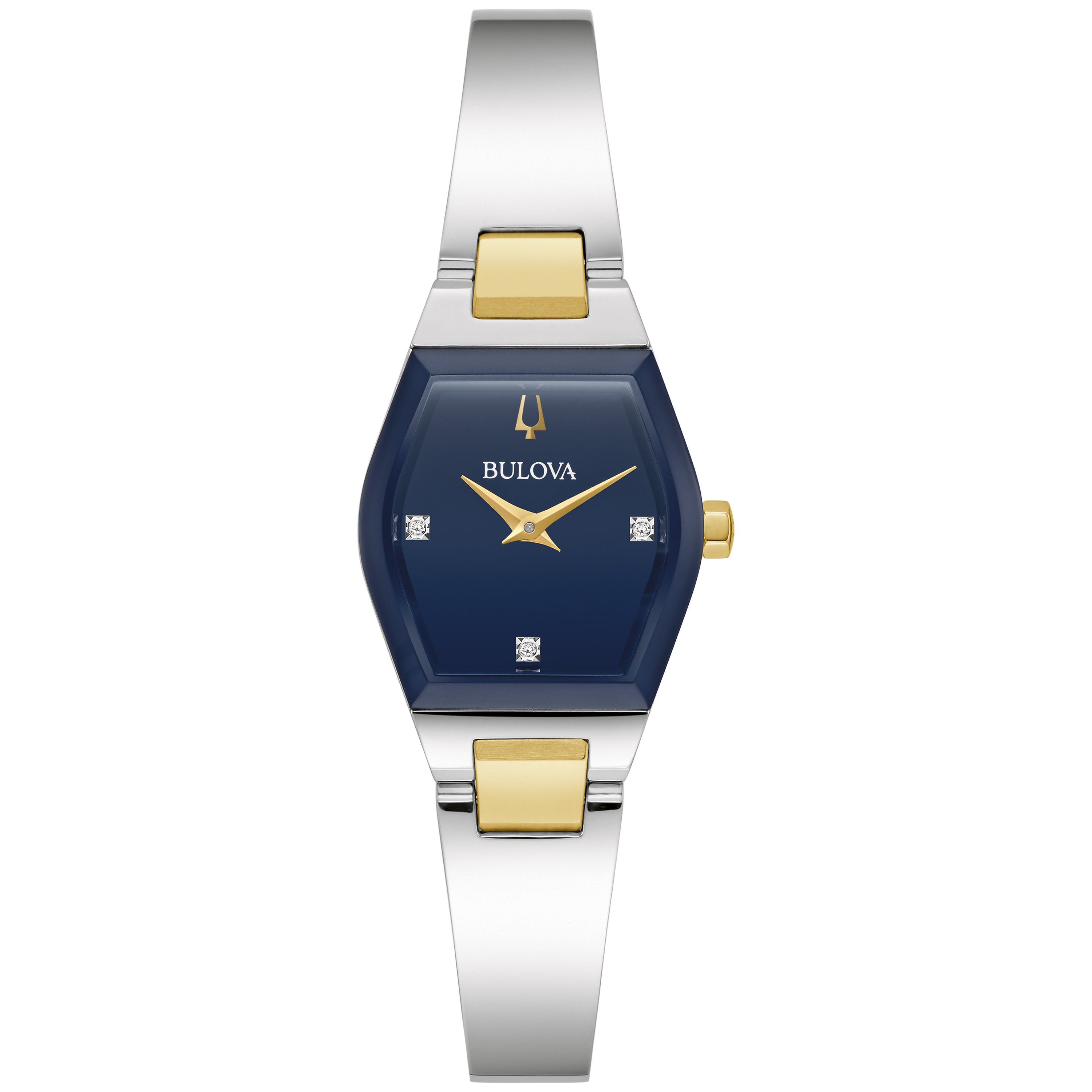 Ladies' Gemini Two-Tone Stainless Steel Watch, Deep Blue Dial
