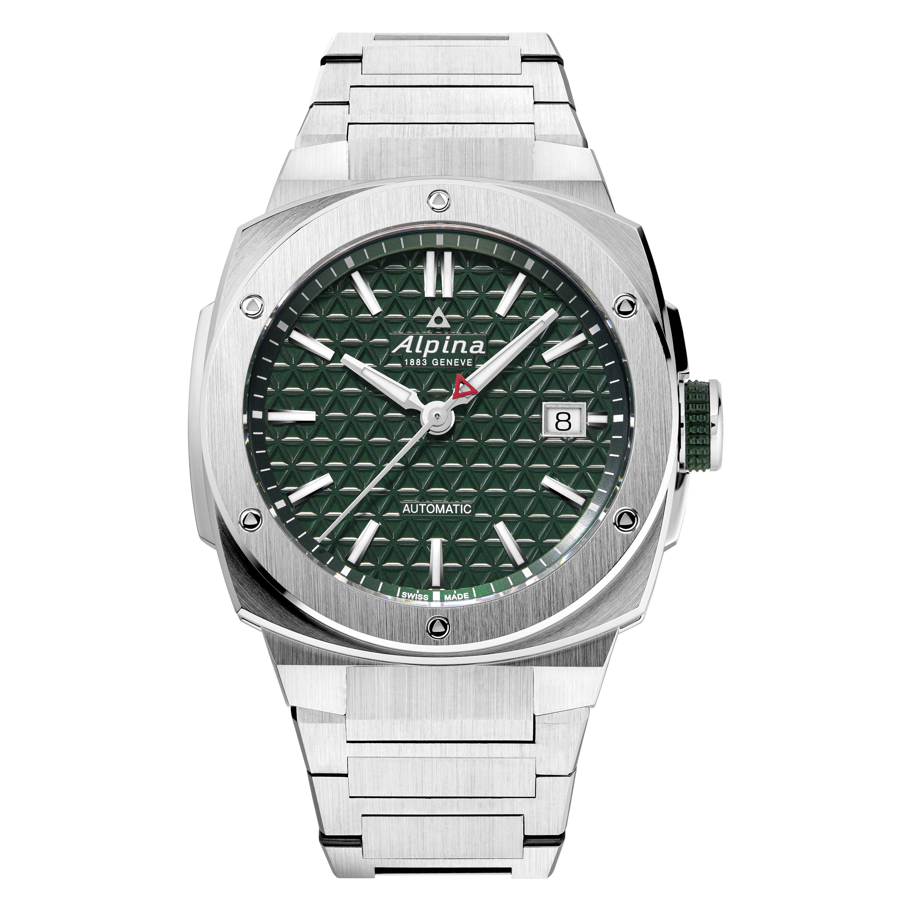 Men's Alpiner Extreme Automatic Stainless Steel Watch, Green Dial