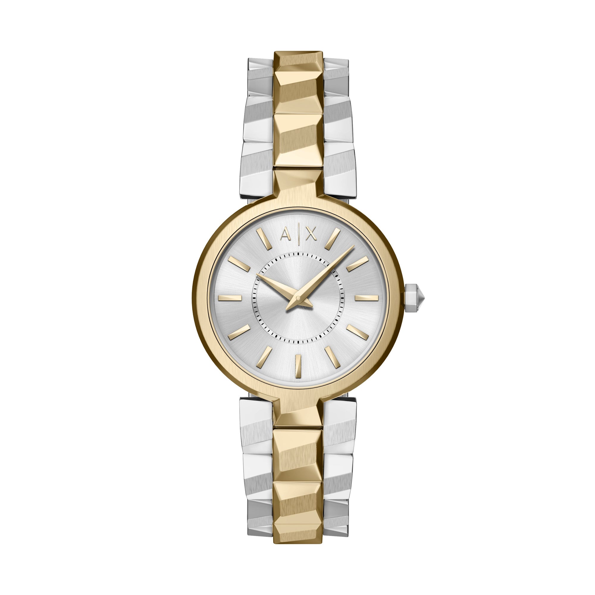 Ladies Audora Two-Tone Stainless Steel Watch Silver Dial