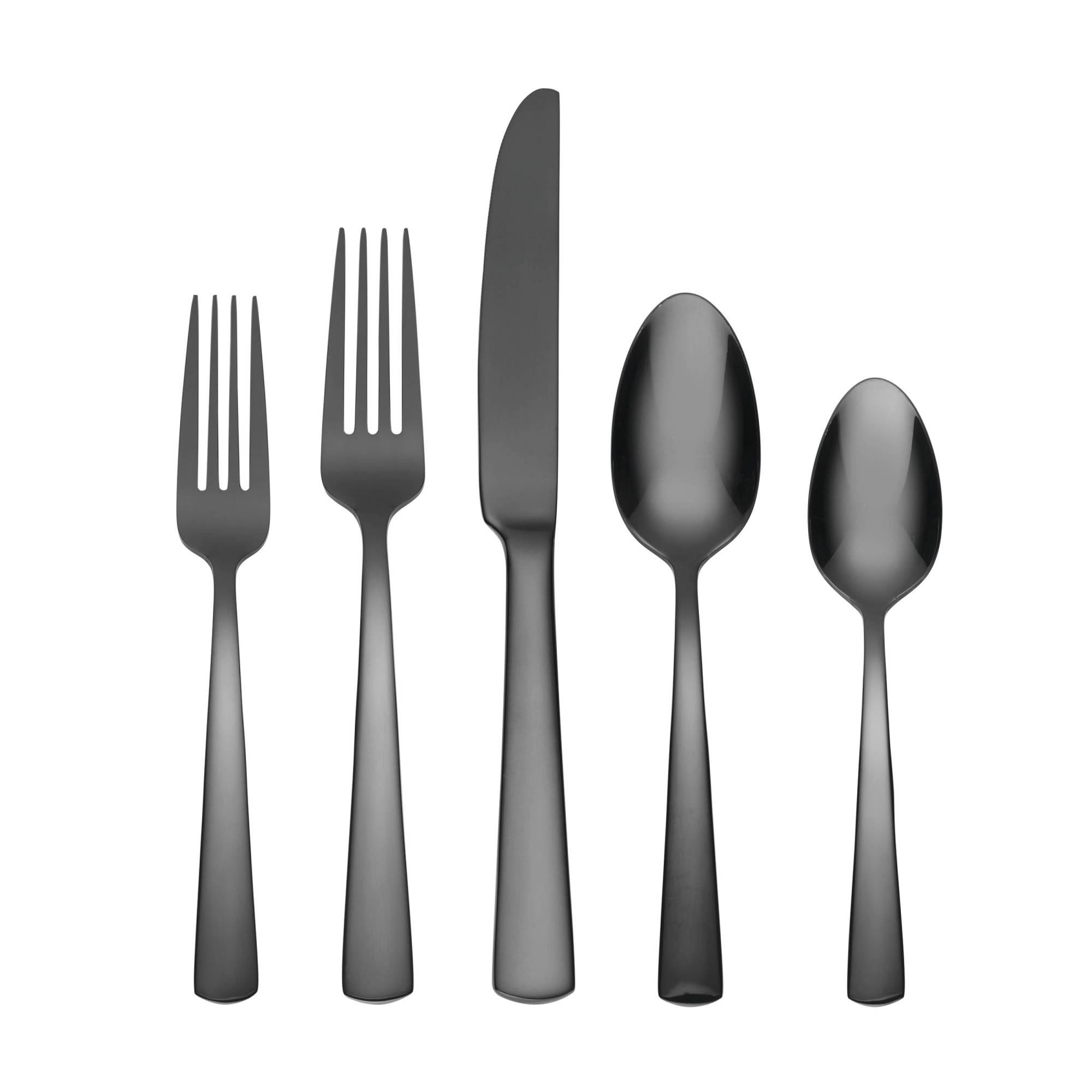 Aptitude Midnight Glossy 20pc Flatware Set