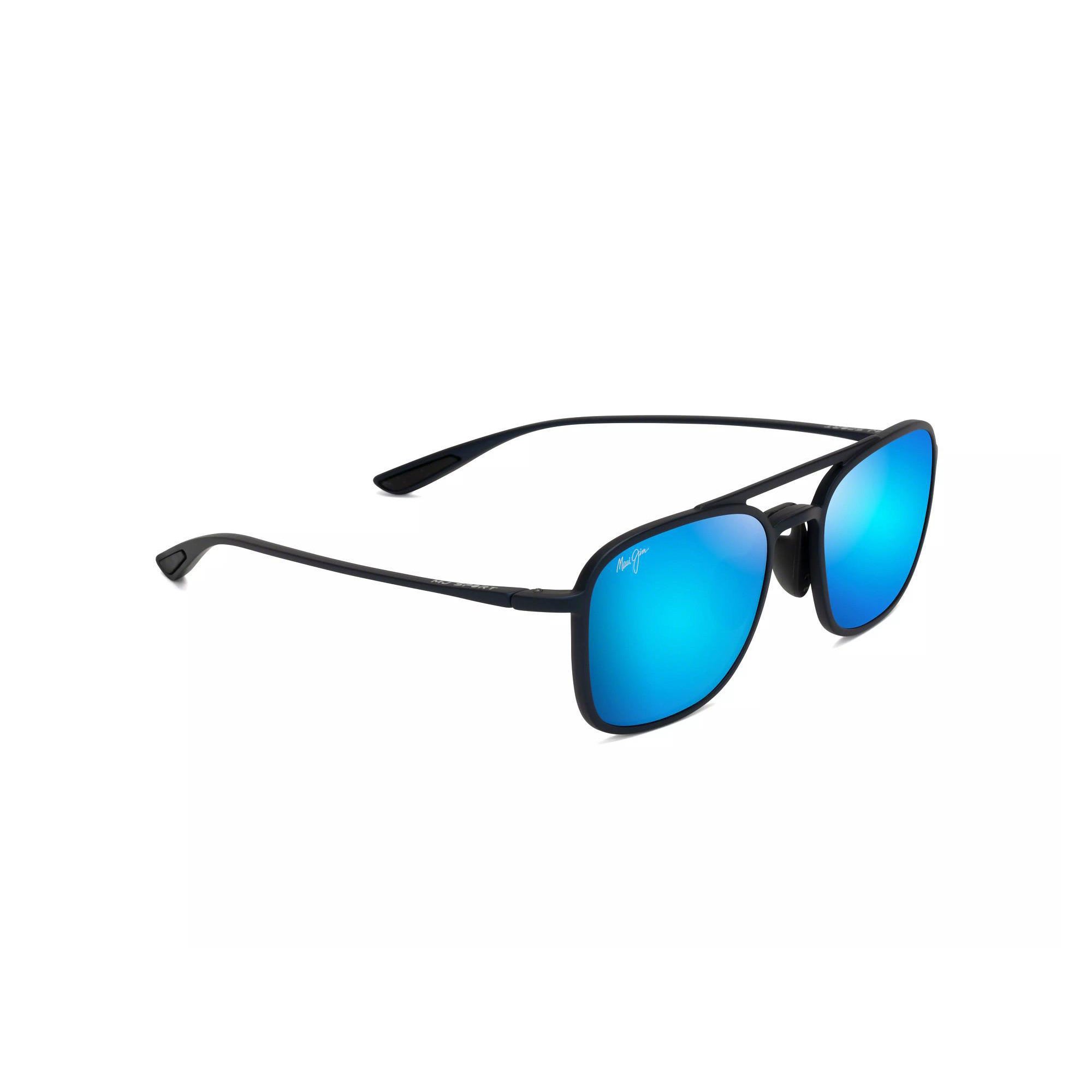 Keokea Polarized Sunglasses Matte Blue Frame Blue Hawaii Lens