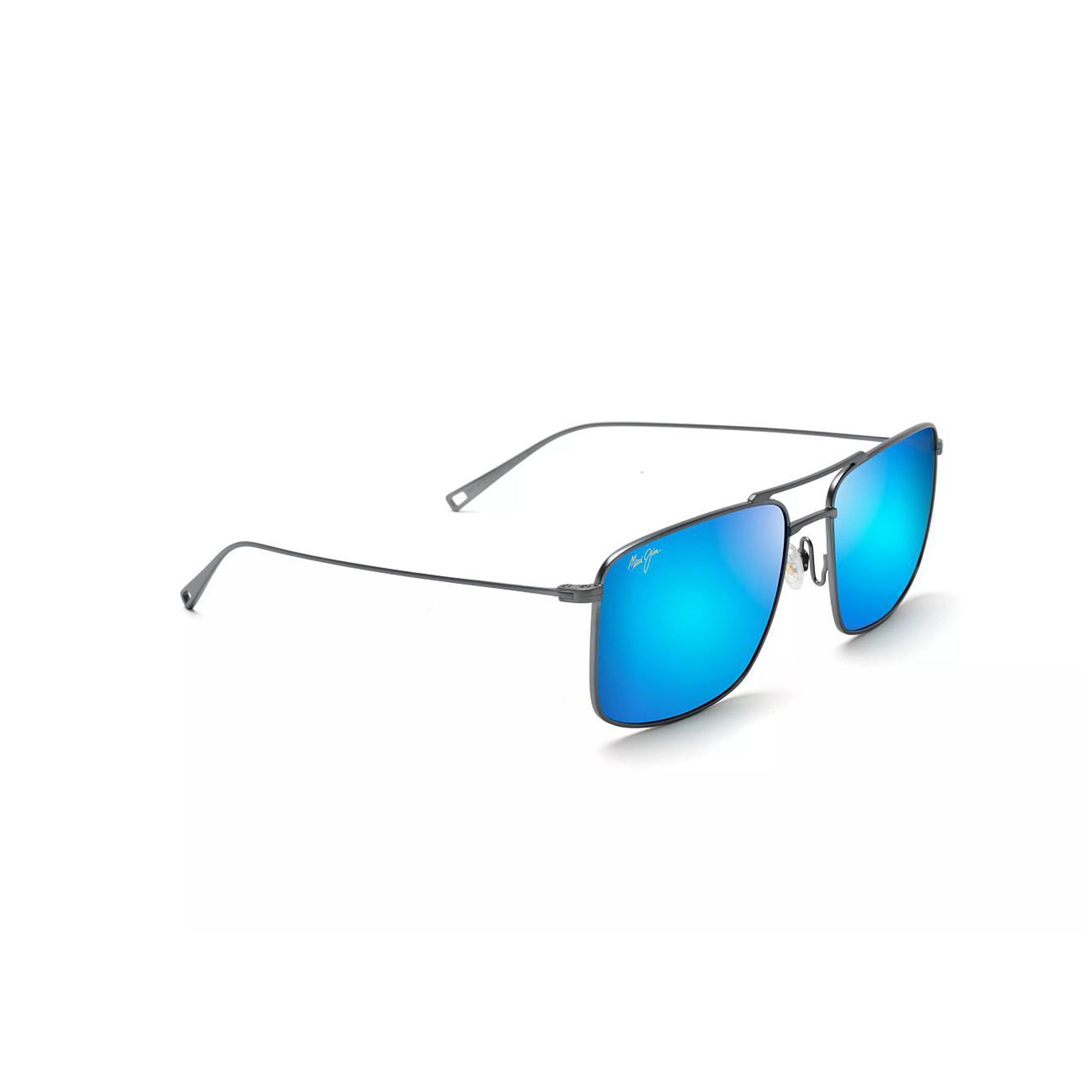 Aeko Polarized Sunglasses Dove Gray Frame Hawaii Blue Lens