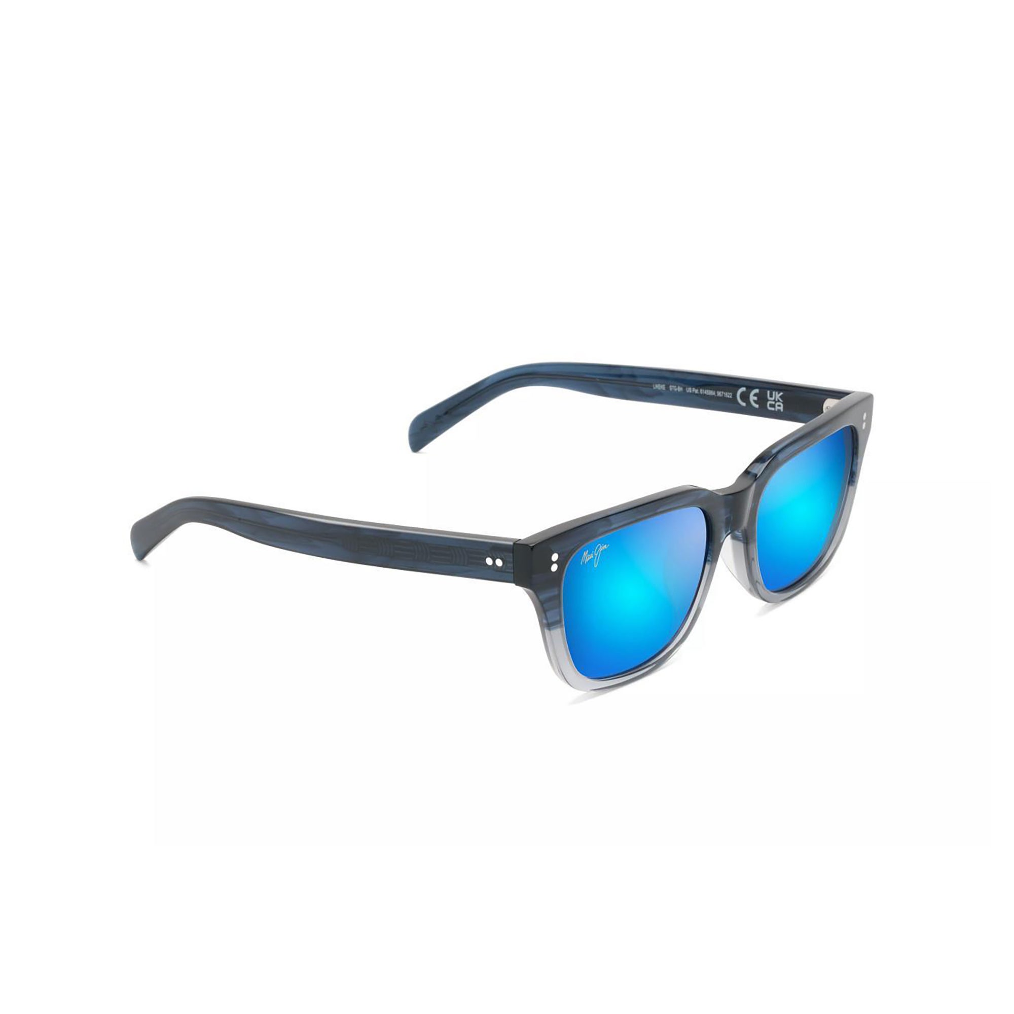 Likeke Polarized Sunglasses Blue & Gray Frame Blue Hawaii Lens