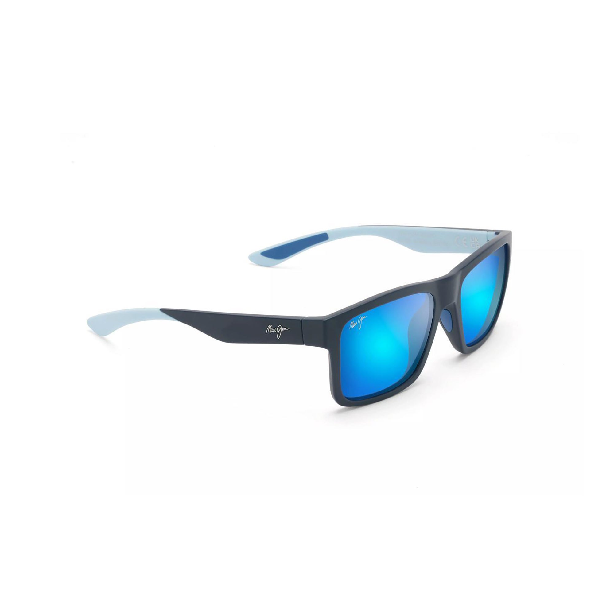 The Flats Polarized Sunglasses Navy Frame Blue Hawaii Lens
