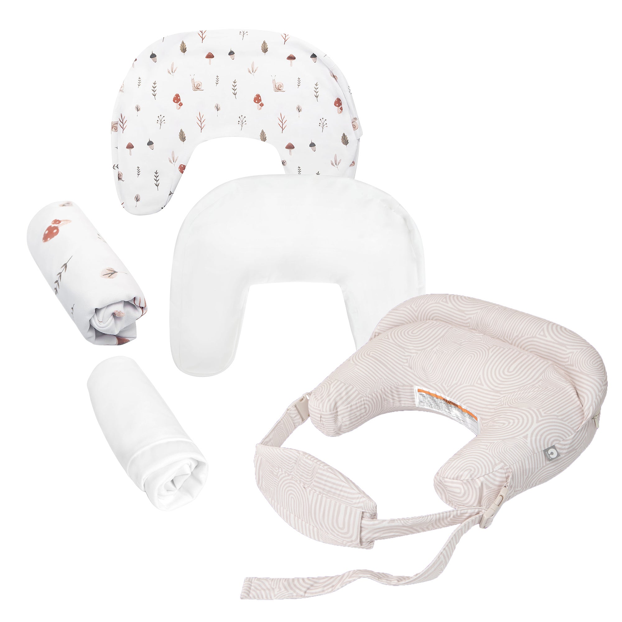 Boppy Complete Nursing Pillow Bundle Oat Retro Arches