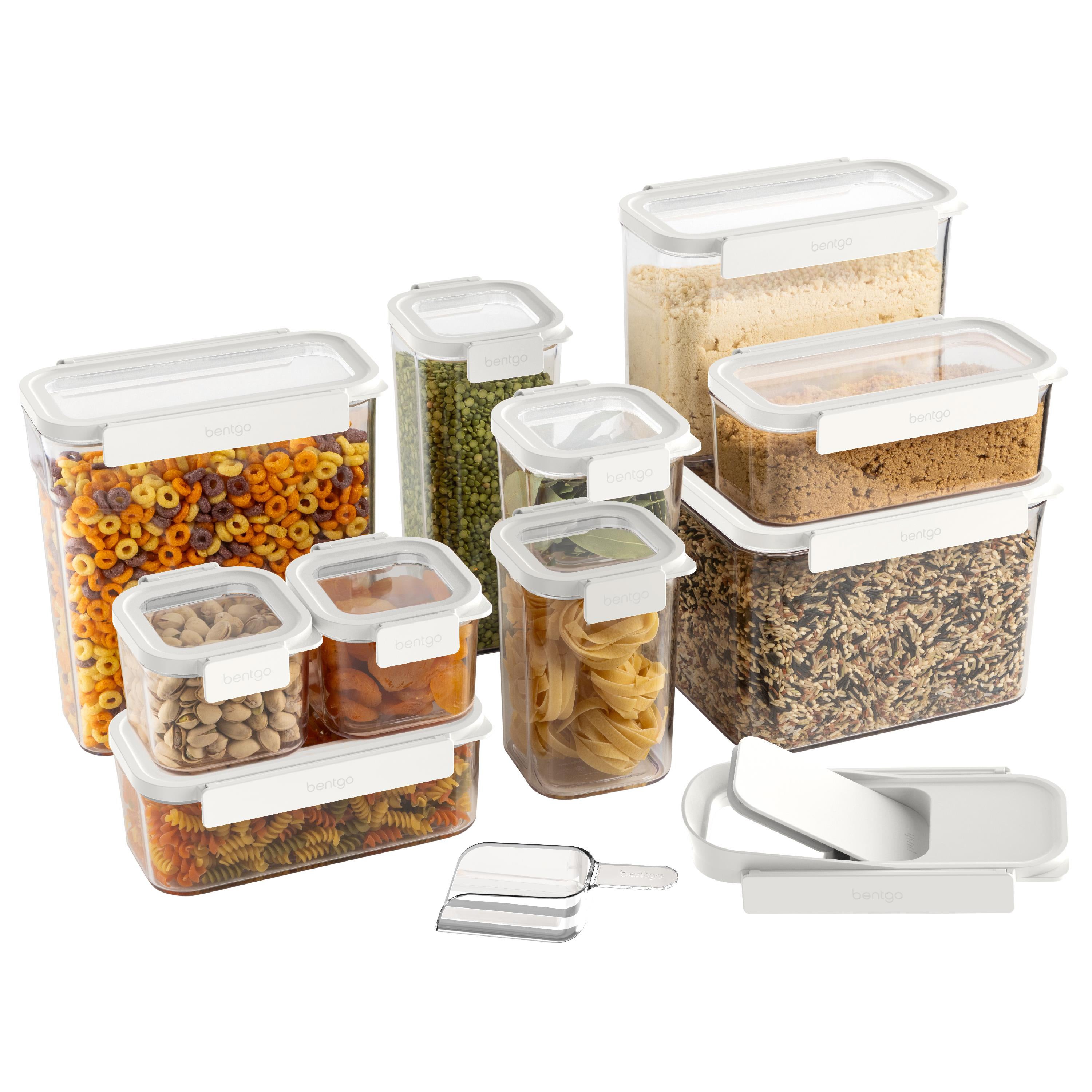 22pc Pantry Airtight Food Storage Containers Snow