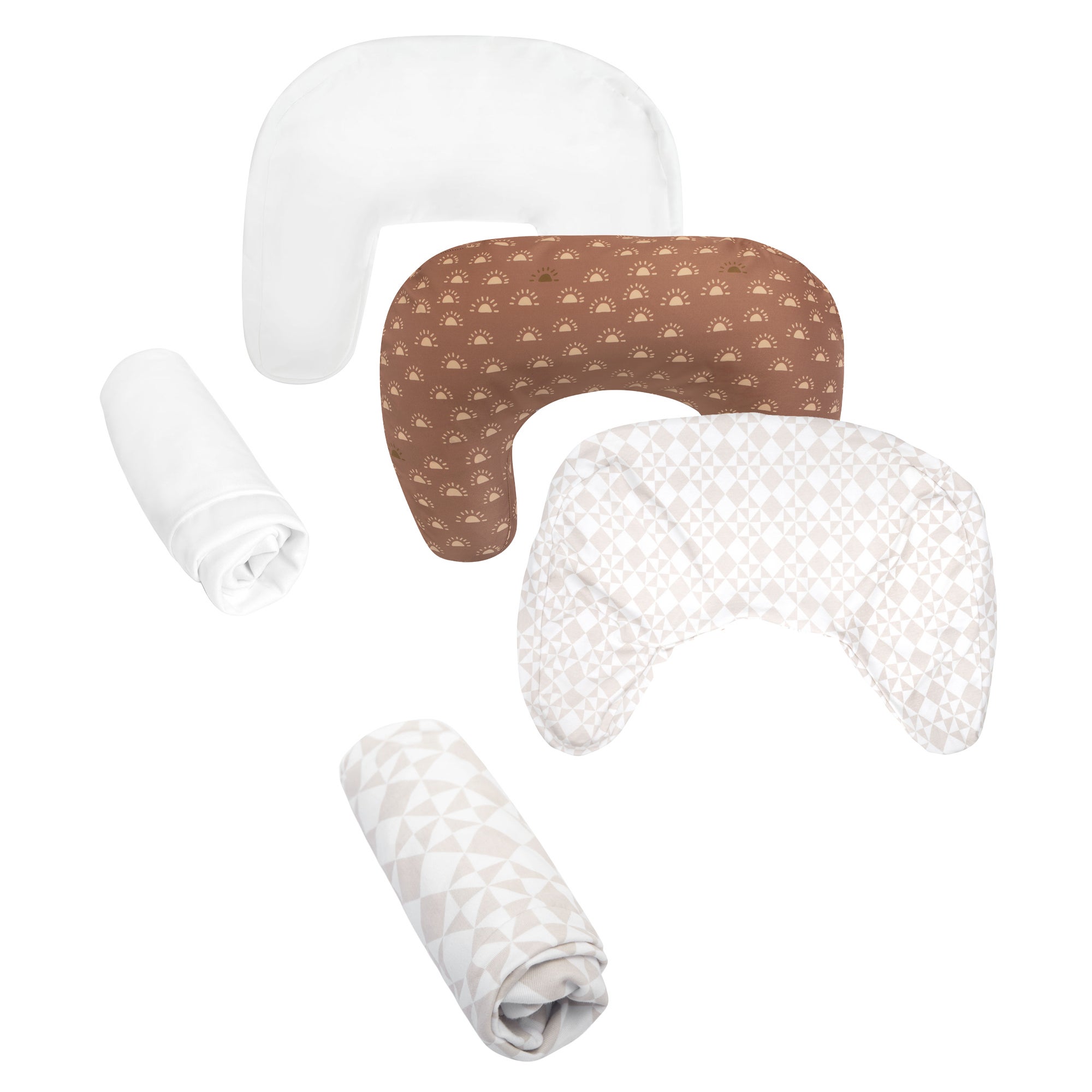 Boppy New Nursing Pillow Bundle w/ Cotton Cover Nature