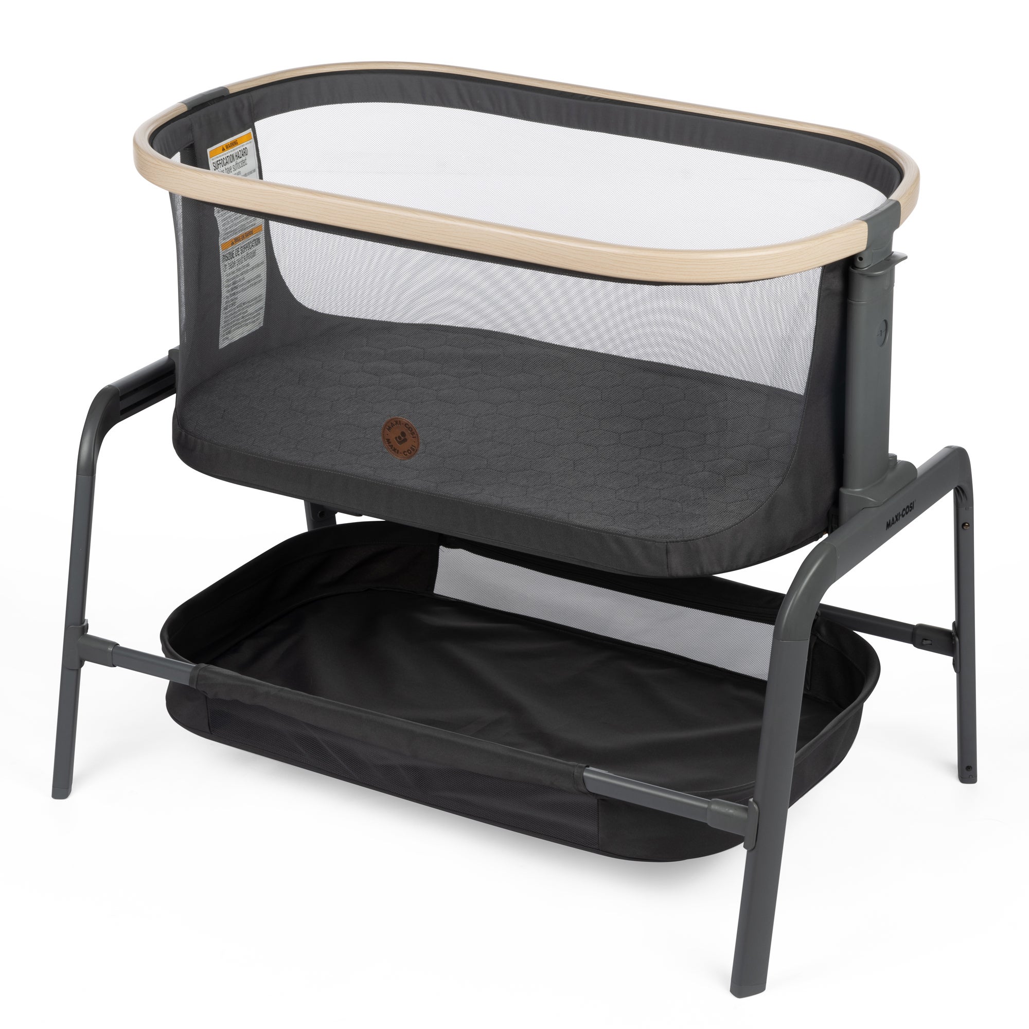 Iora Bedside Bassinet - EcoCare Classic Graphite