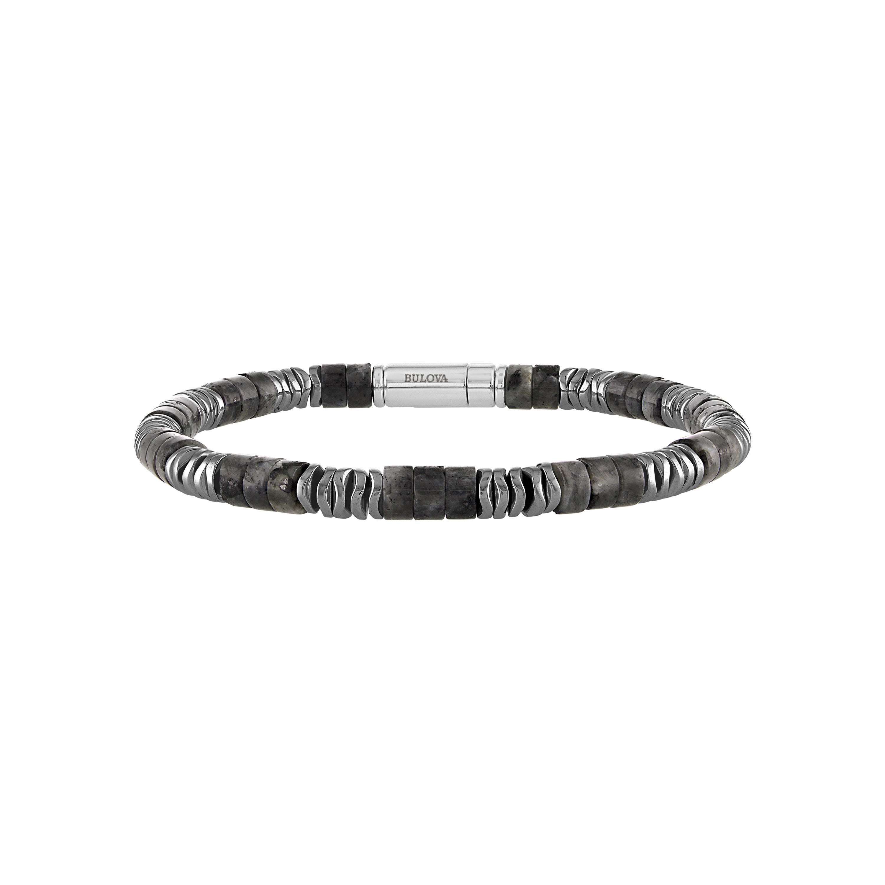 Classic Labradorite Monochromatic Bead Bracelet 8.5"