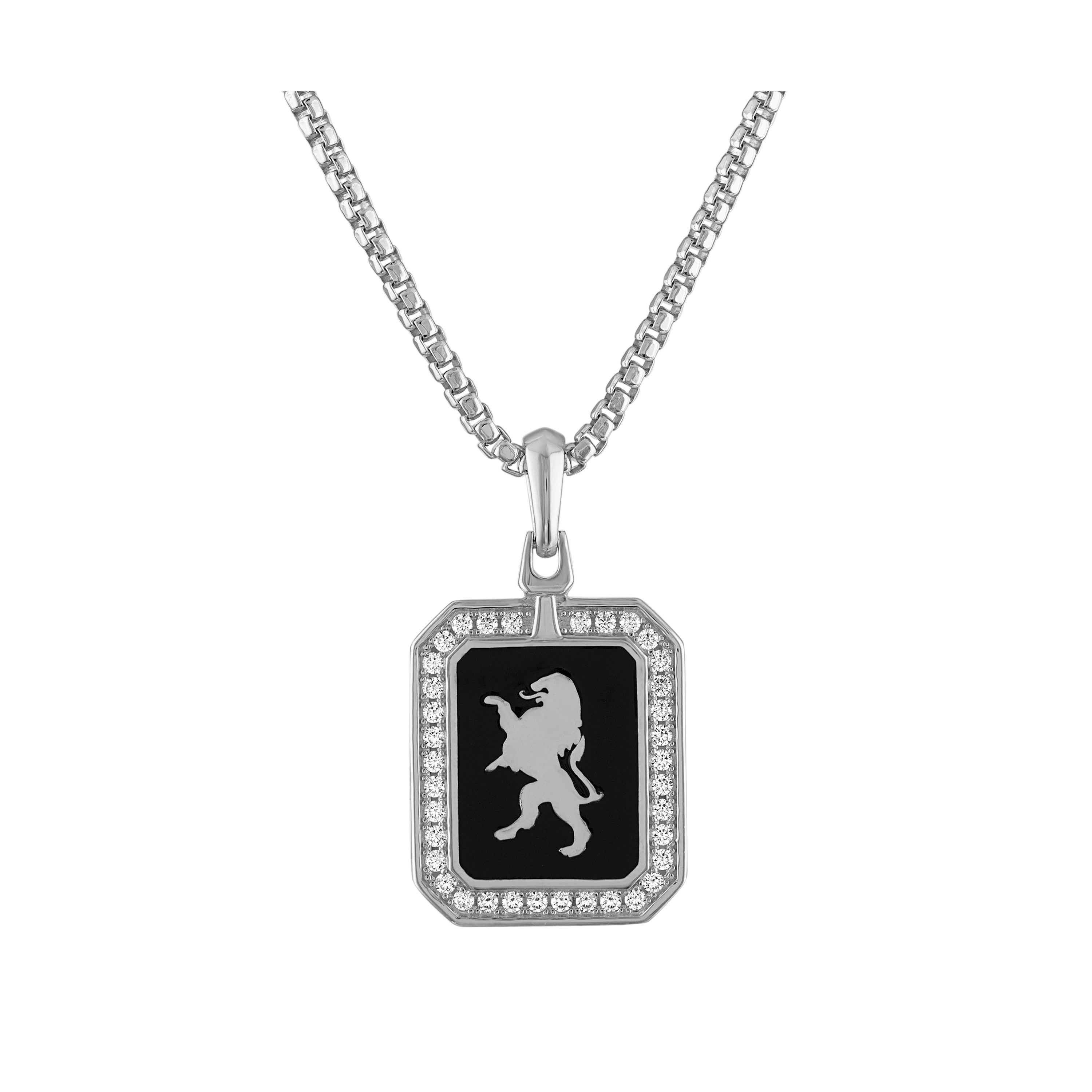 Crest Of Bohemia Sterling Silver Pendant Necklace 24"-26"