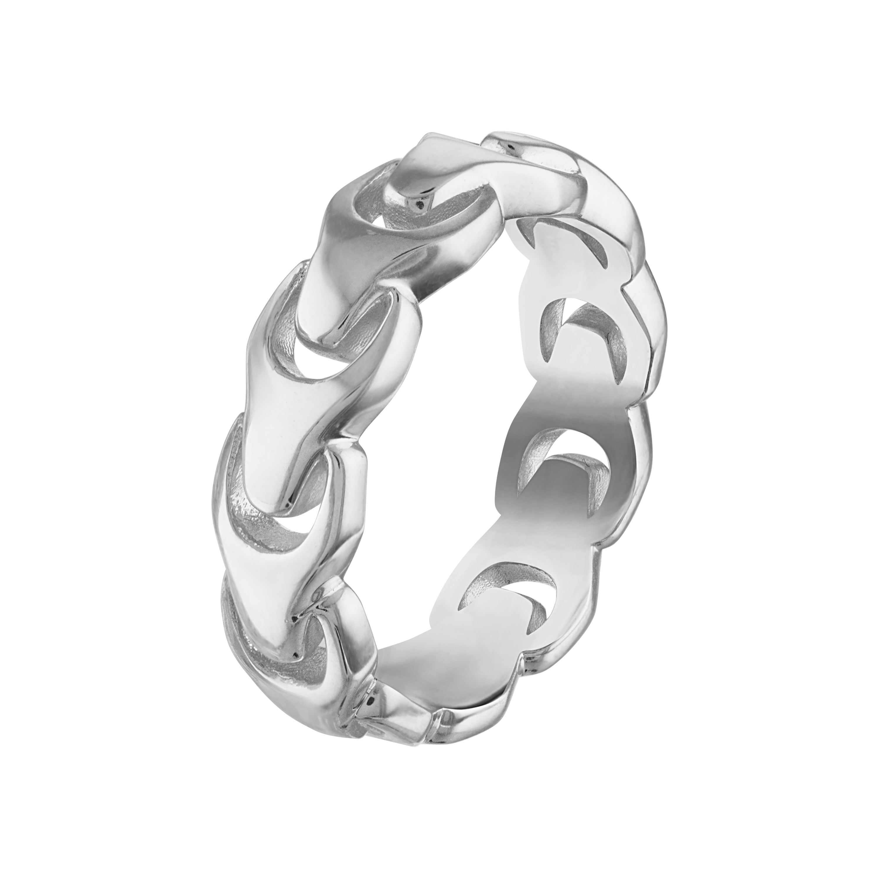 Bulova Link Sterling Silver Ring Size 10