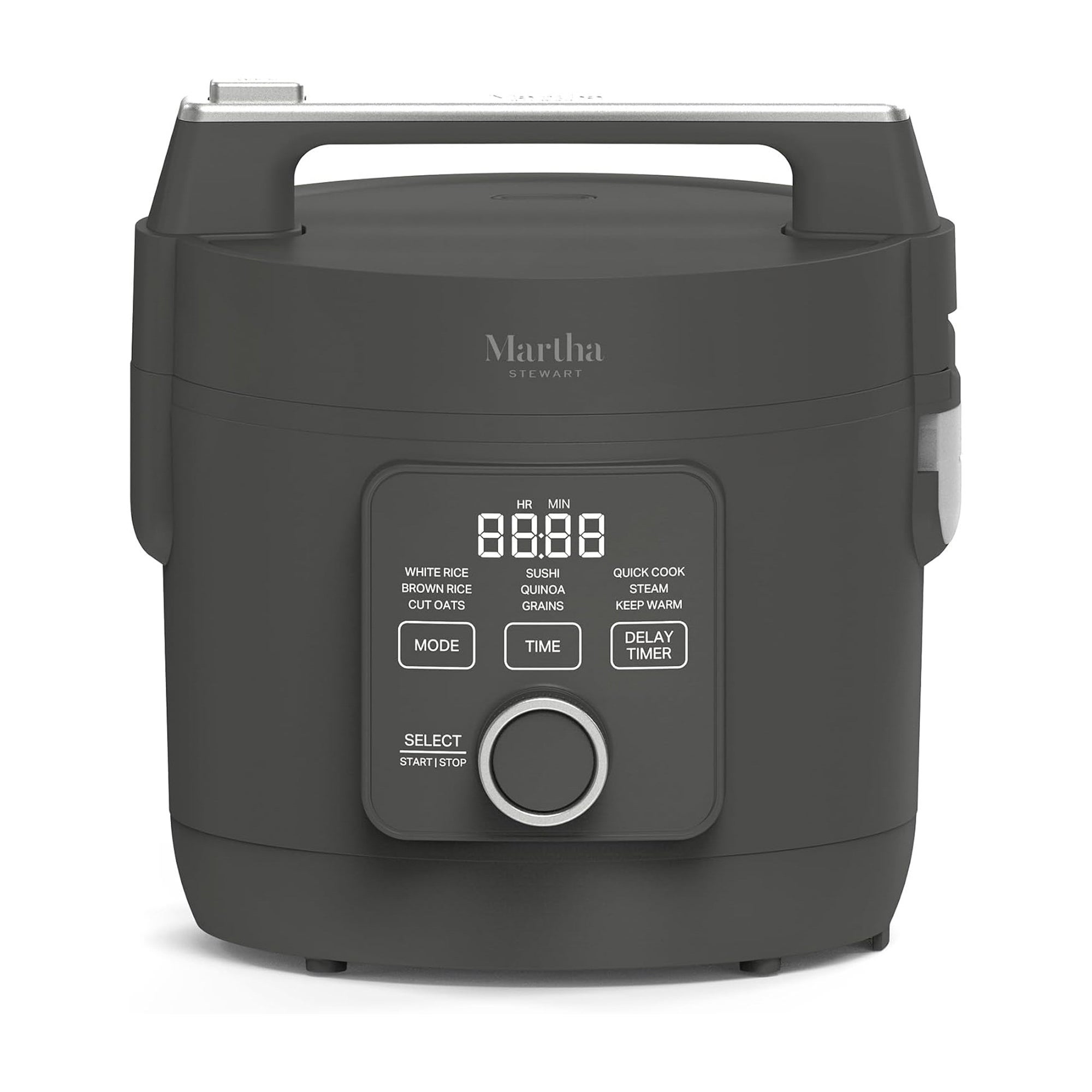 8-Cup Rice Cooker Caviar Gray